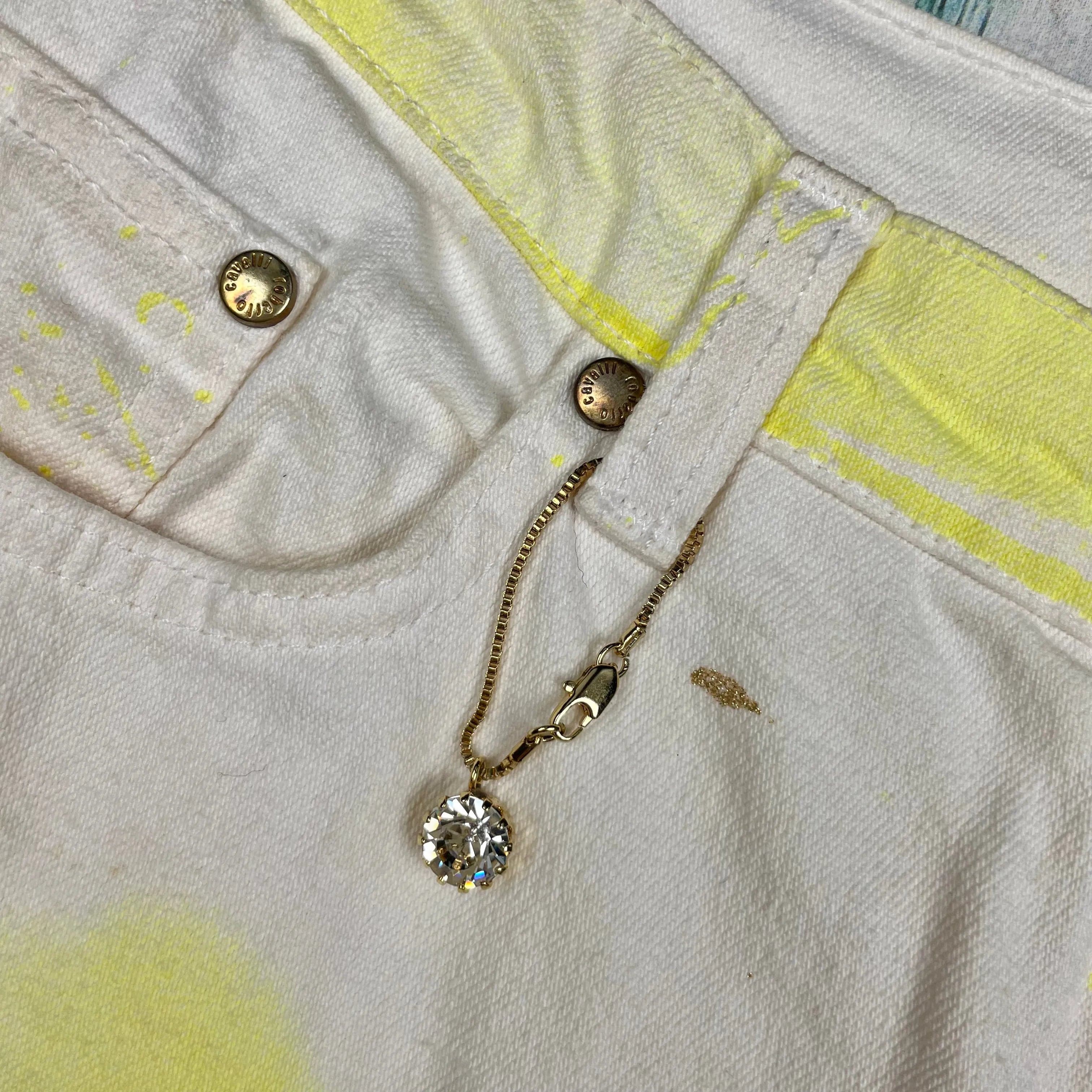 Roberto Cavalli Y2K Italian Made Painted look Jeans - Size 12/14 — photo 5 of 9
