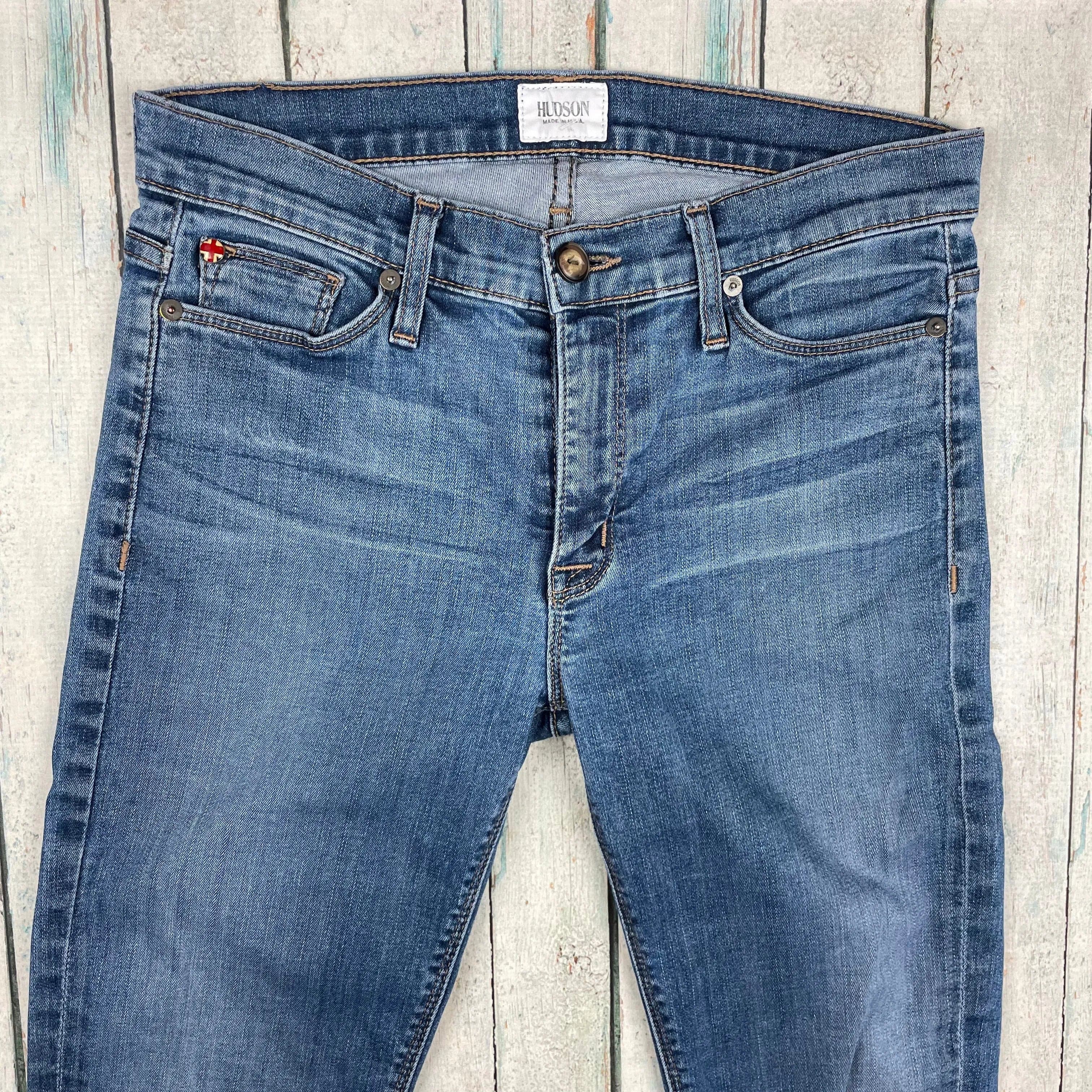 Hudson USA 'Nico' Mid Rise Skinny Distressed Jeans - Size 27 — photo 3 of 7