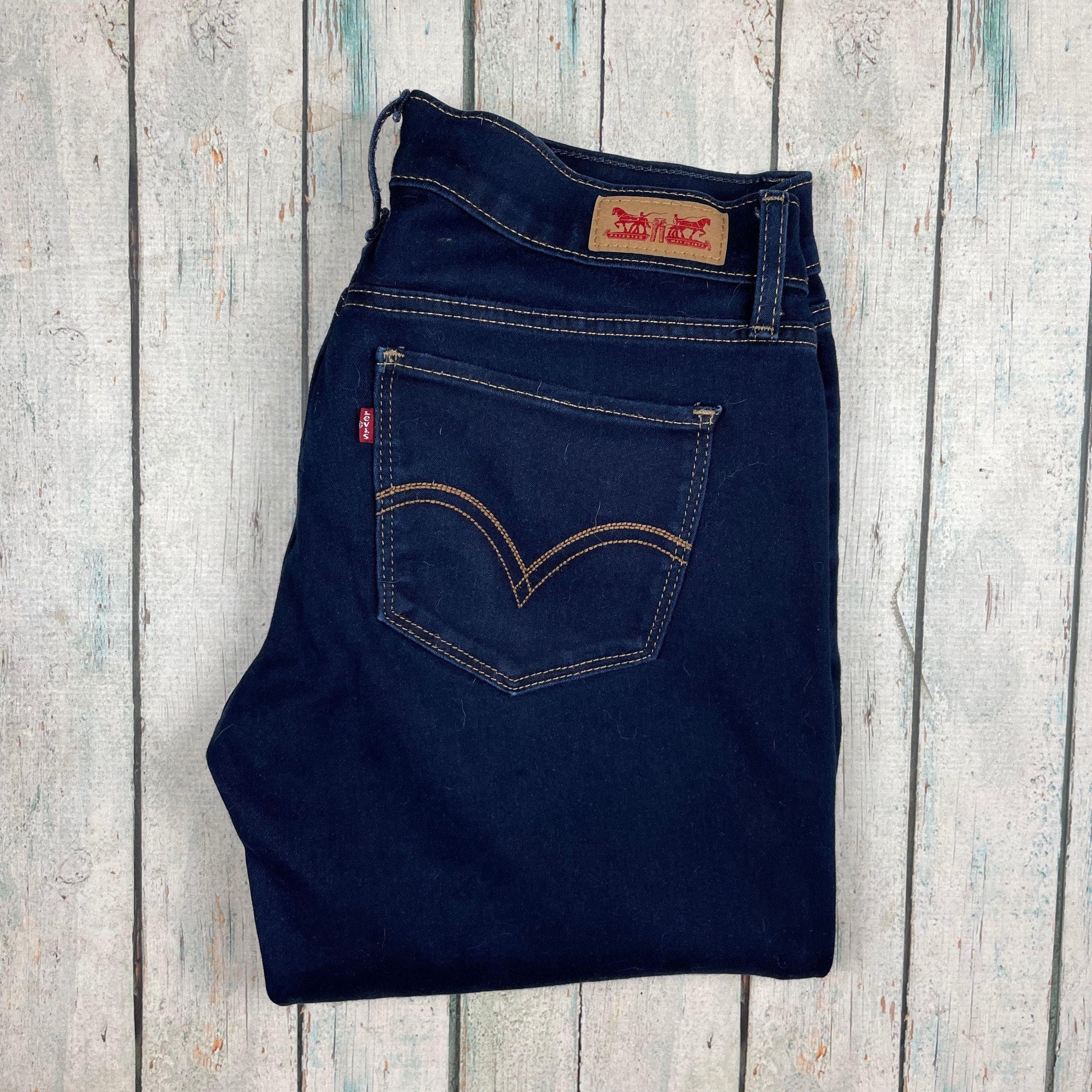 Levis 524 Dark Wash Skinny Jeans- Size 29" — photo 7 of 8