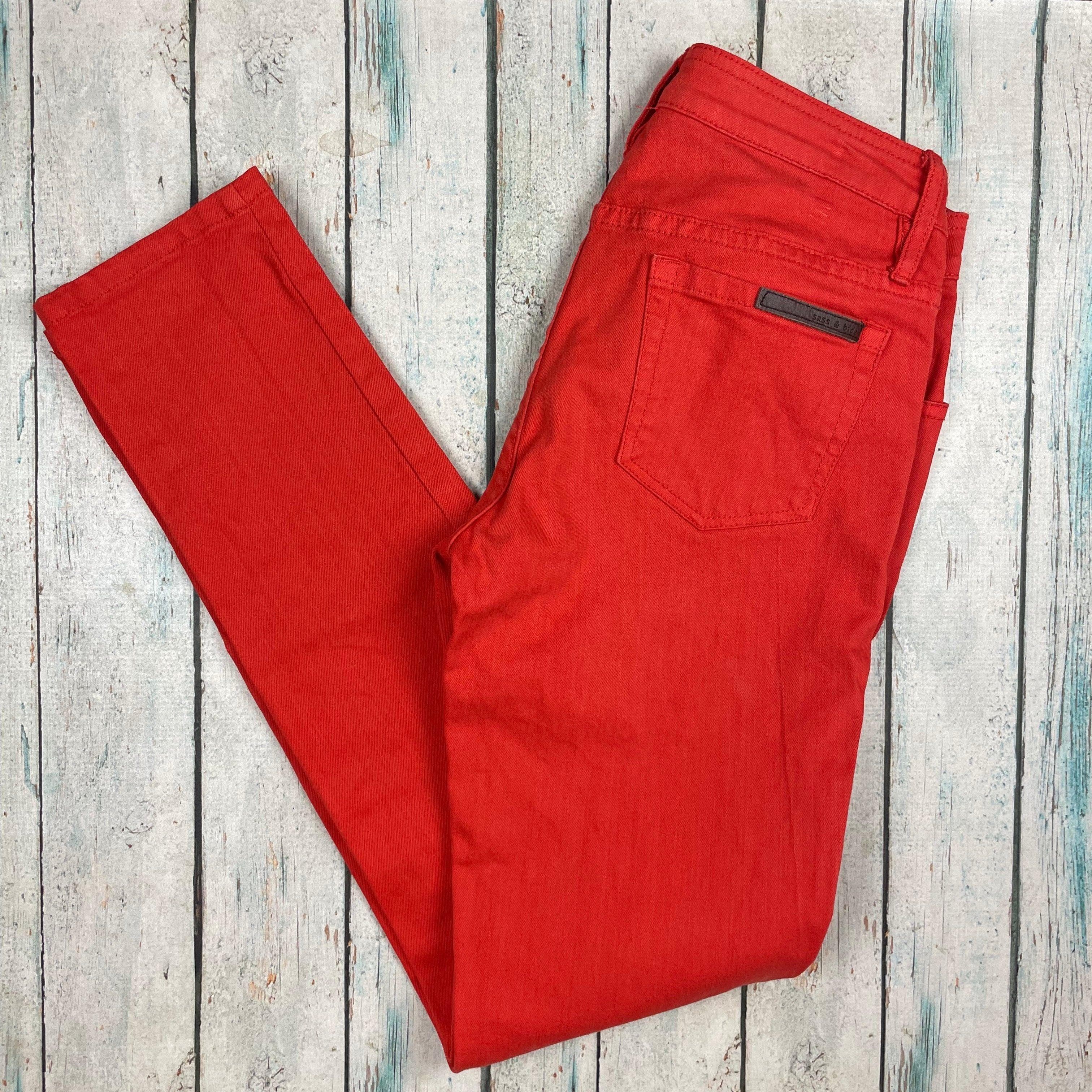 Sass & Bide 'Stand & Deliver' Lovestate Burnt Orange Slim fit Stretch Jeans -Size 25 — photo 7 of 8