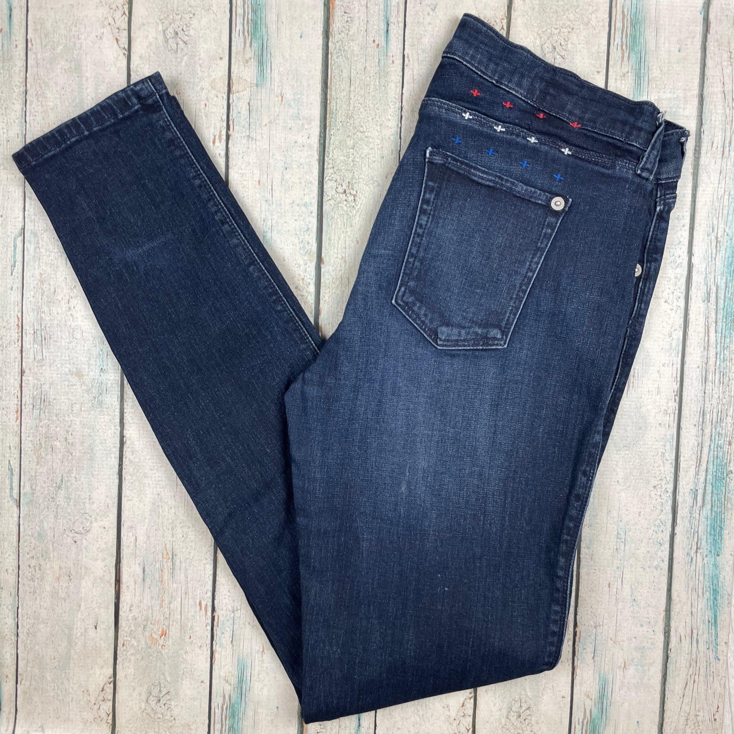 Ksubi 'Skinny Pins' in Brenda Blue Stretch Jeans- Size 30 — photo 7 of 8