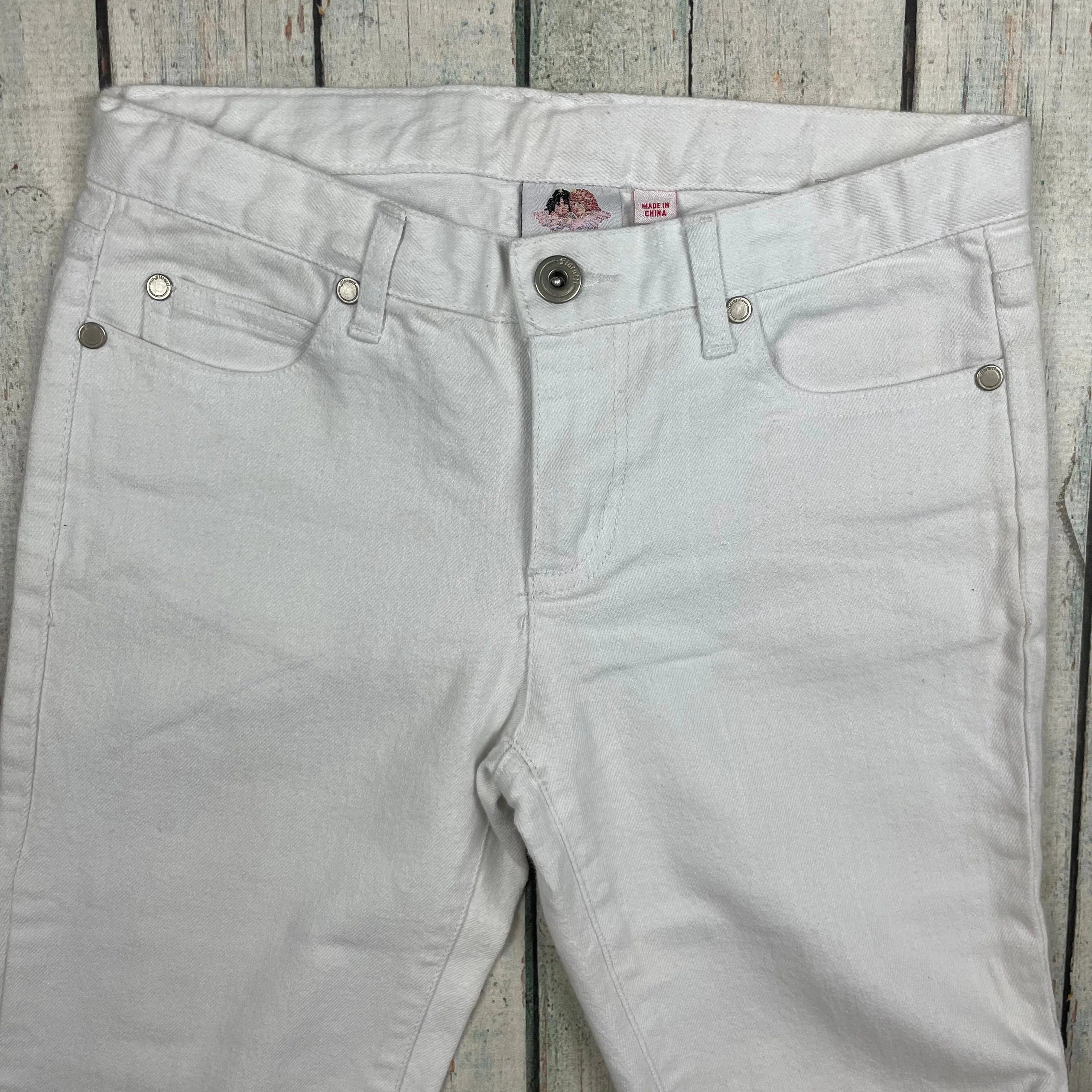 Fiorucci White Stretch Denim Skinny Jeans - Size 10 — photo 3 of 8