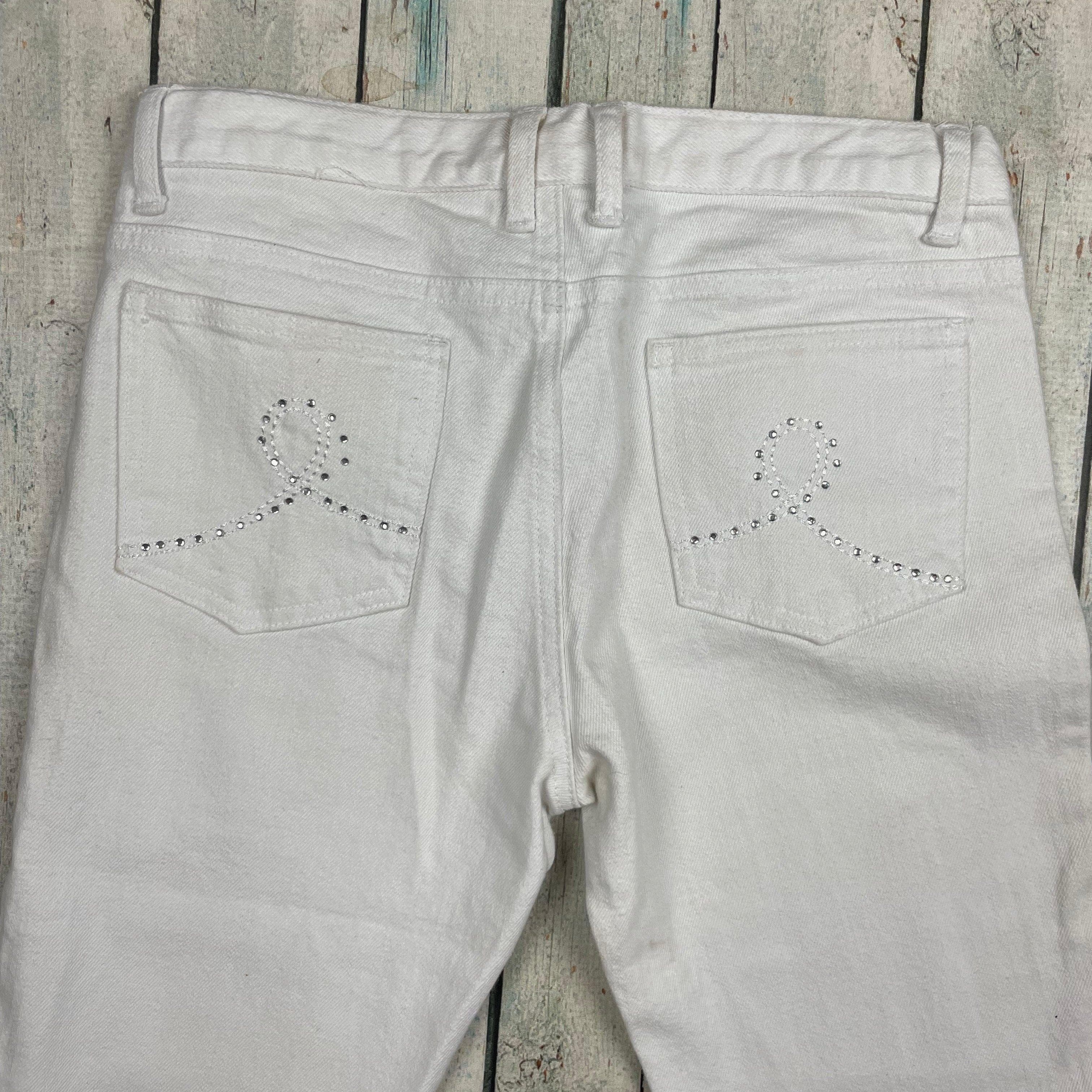 Fiorucci White Stretch Denim Skinny Jeans - Size 10 — photo 5 of 8