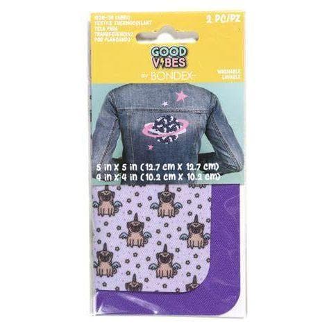 Good Vibes by Bondex 'Pug Unicorn' Iron on Mending/Design Kit - Mending is better than ending! — photo 1 of 2