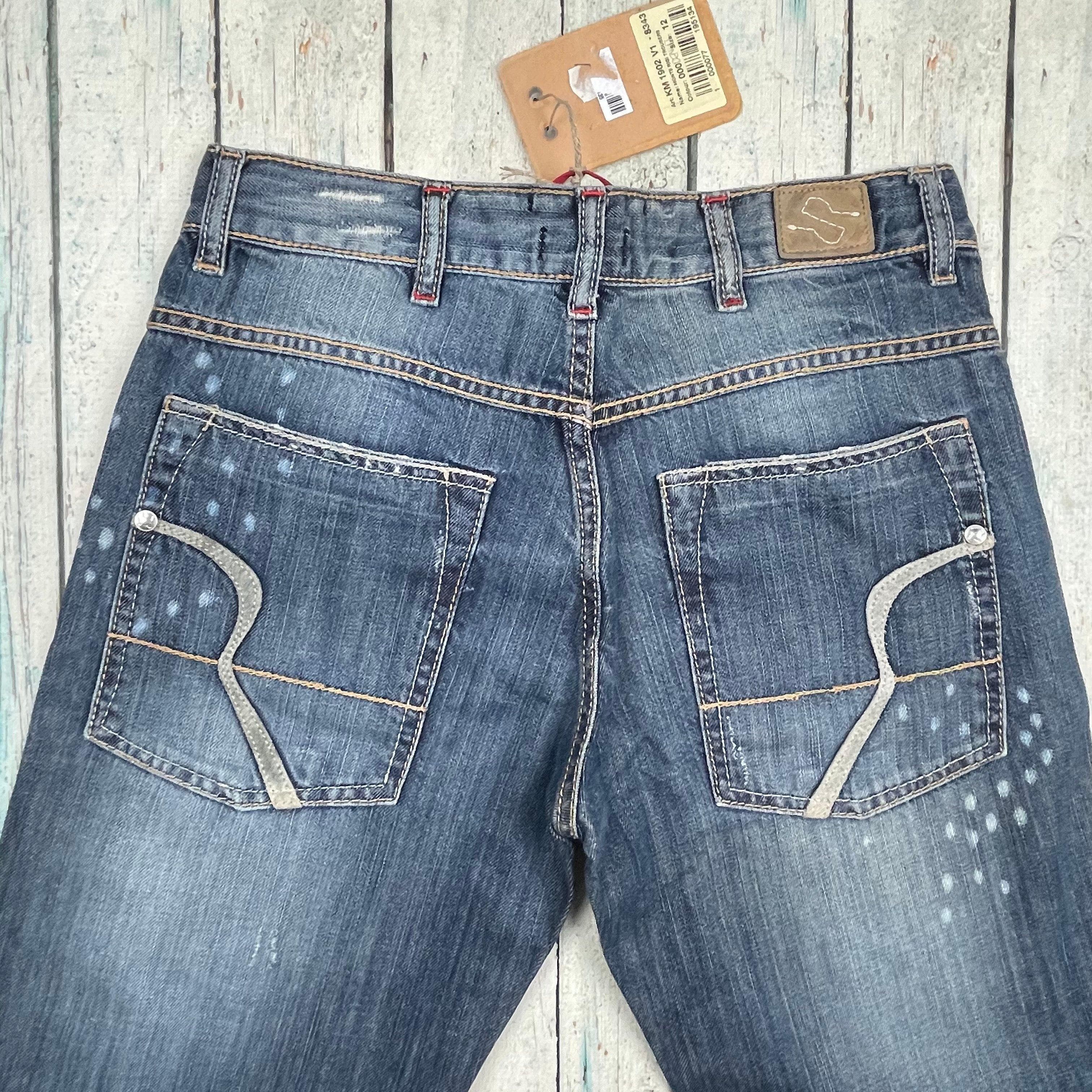 NWT - RA-RE Italian Boys 'Monte' Distressed Jeans - Size 12 — photo 5 of 9