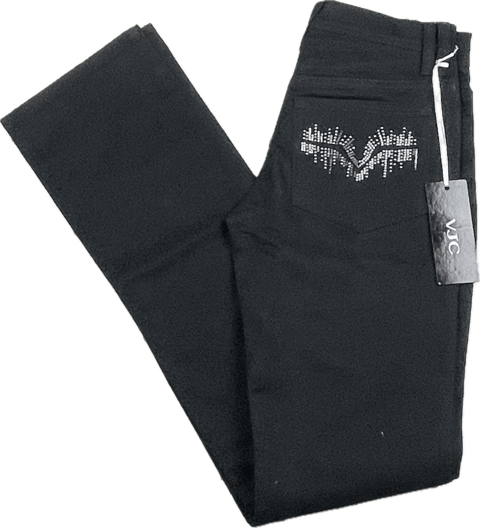 NWT - Versace Jeans Couture Black Straight Jeans $500+- Size 24 ( 6AU) — photo 1 of 7