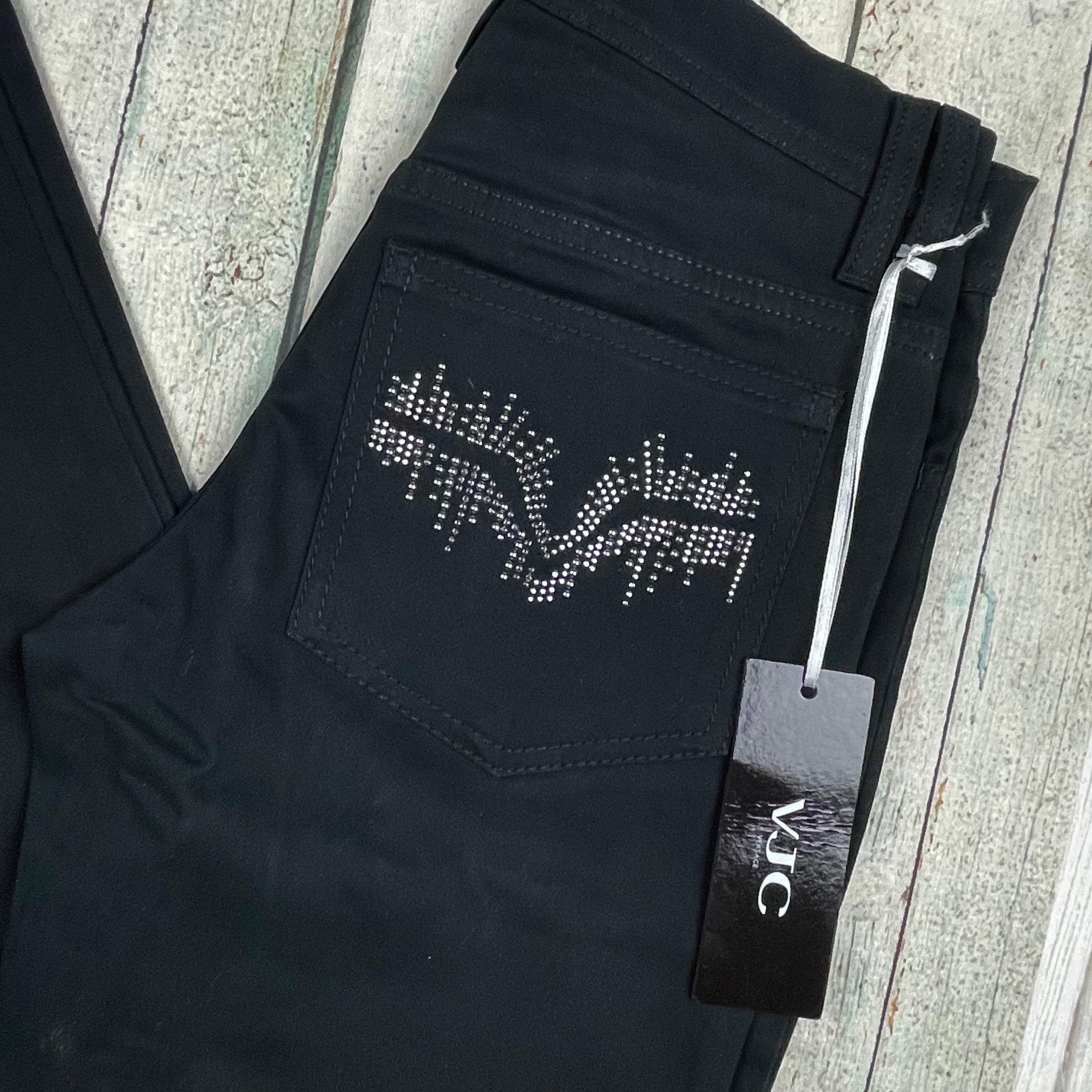 NWT - Versace Jeans Couture Black Straight Jeans $500+- Size 24 ( 6AU) — photo 3 of 7