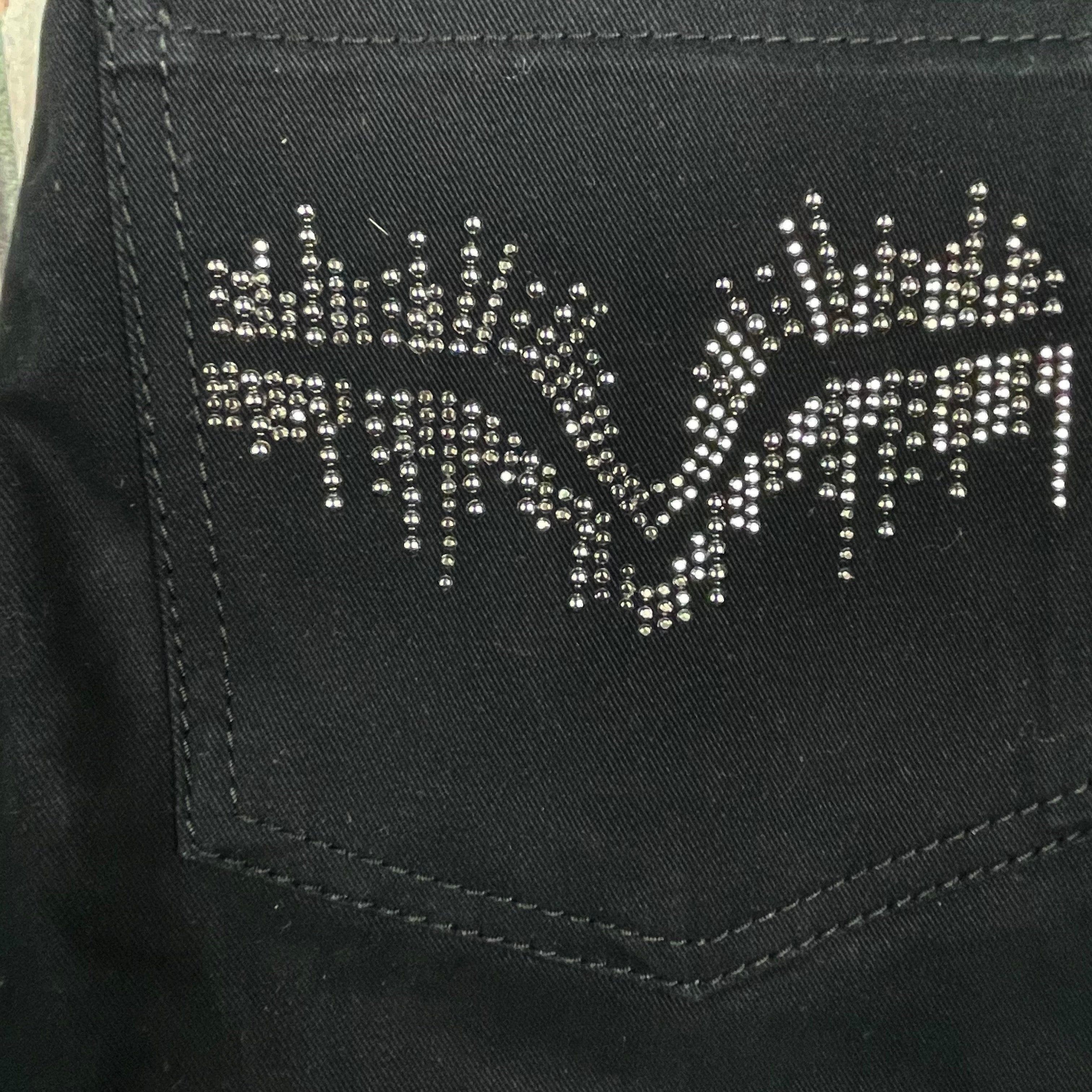 NWT - Versace Jeans Couture Black Straight Jeans $500+- Size 24 ( 6AU) — photo 4 of 7