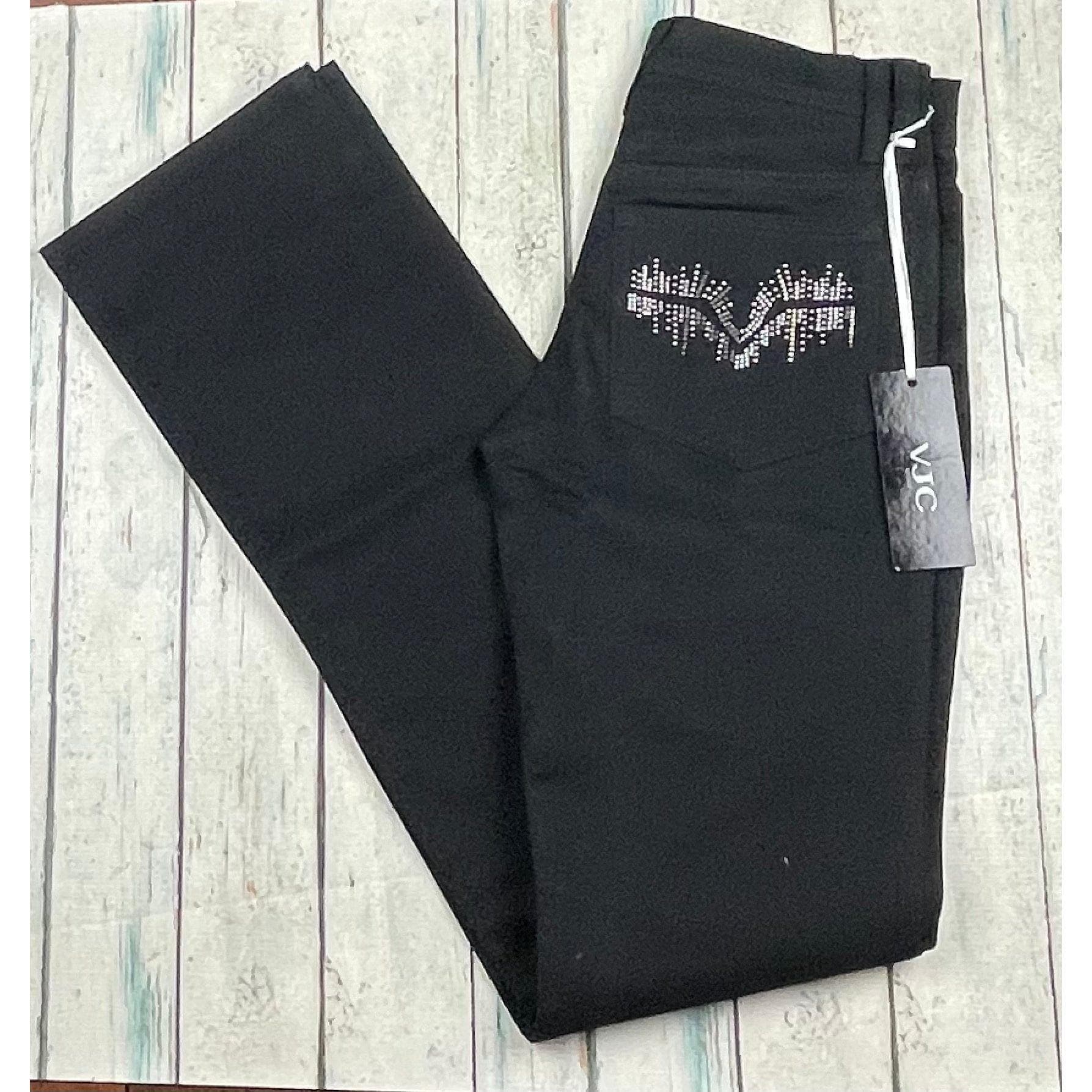 NWT - Versace Jeans Couture Black Straight Jeans $500+- Size 24 ( 6AU) — photo 7 of 7