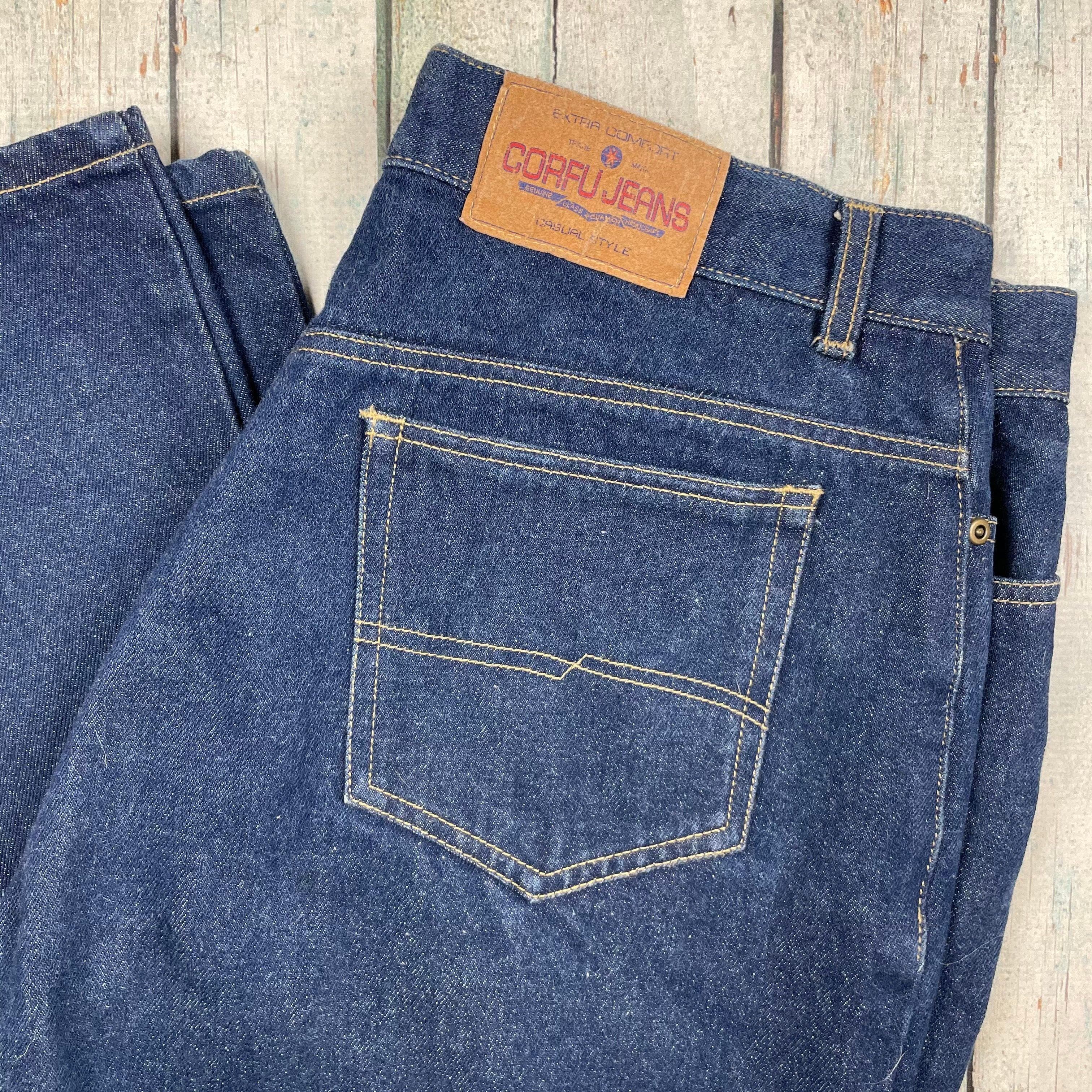 Vintage Corfu Blue 'Stretchies' 90's Mom Jeans - Size 18 — photo 4 of 6