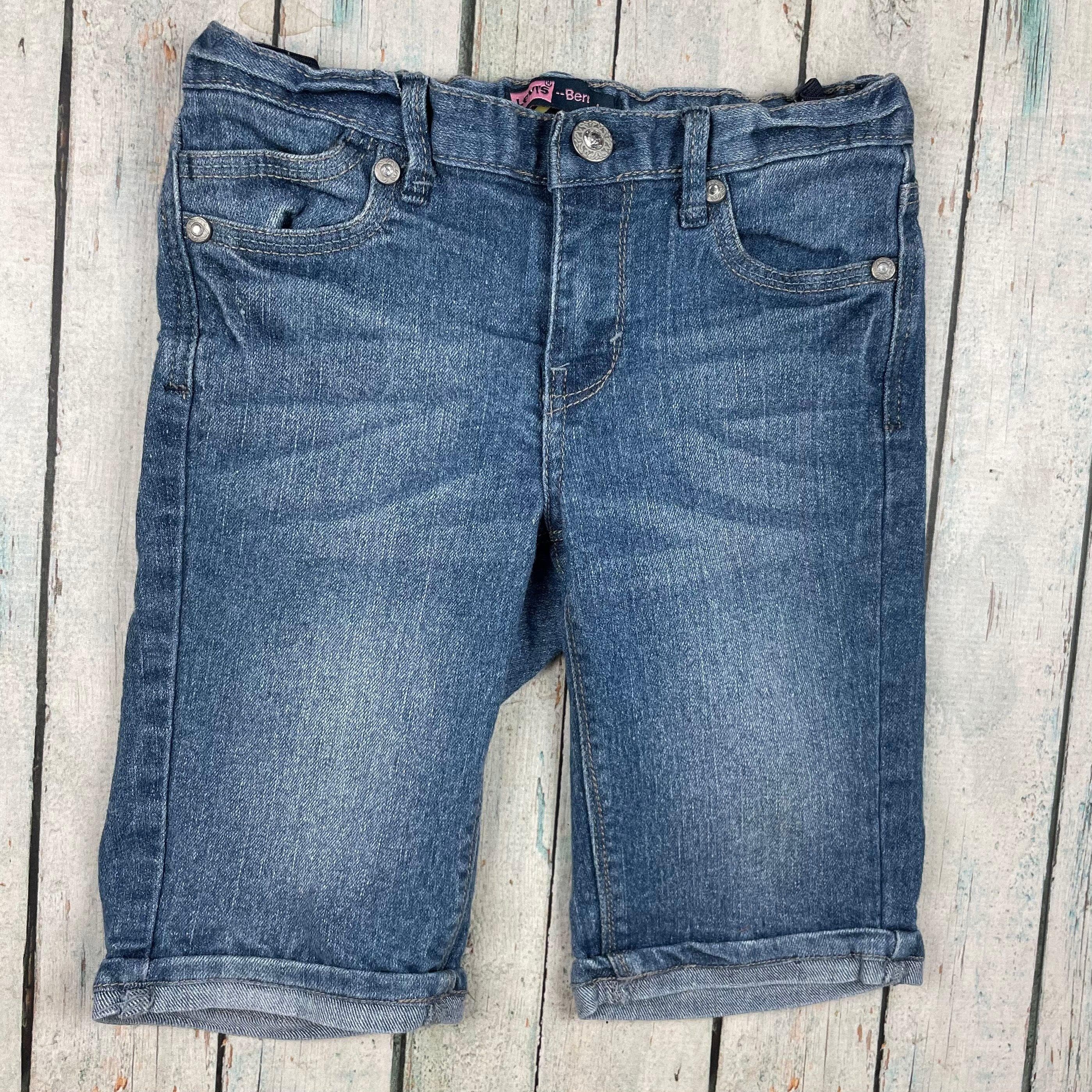 Levis 'Bermuda' Girls Long Denim Shorts - Size 8 — photo 6 of 8