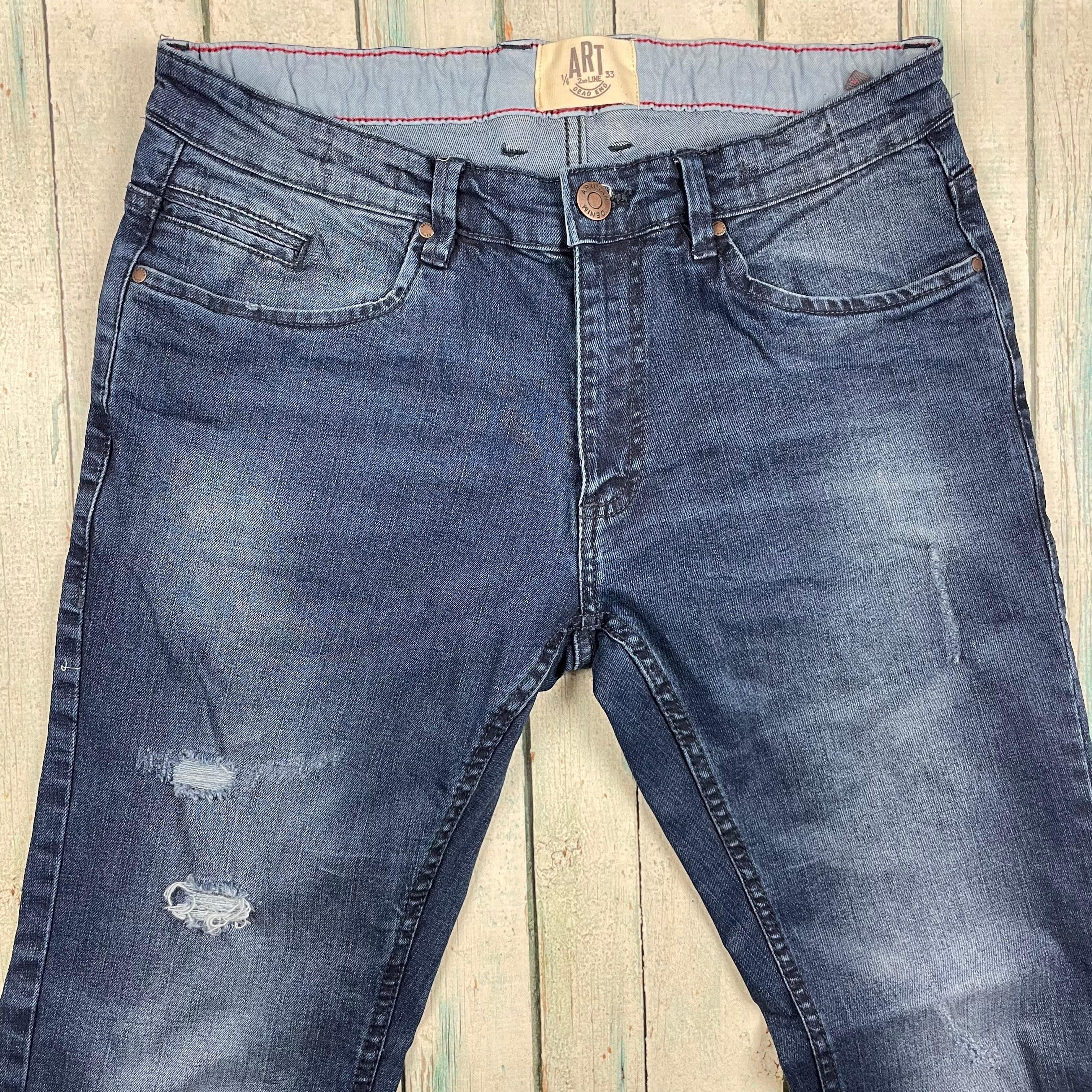 Piazza Italiaman Distressed Slim Fit Jeans - Size 46 It or 30" — photo 3 of 7