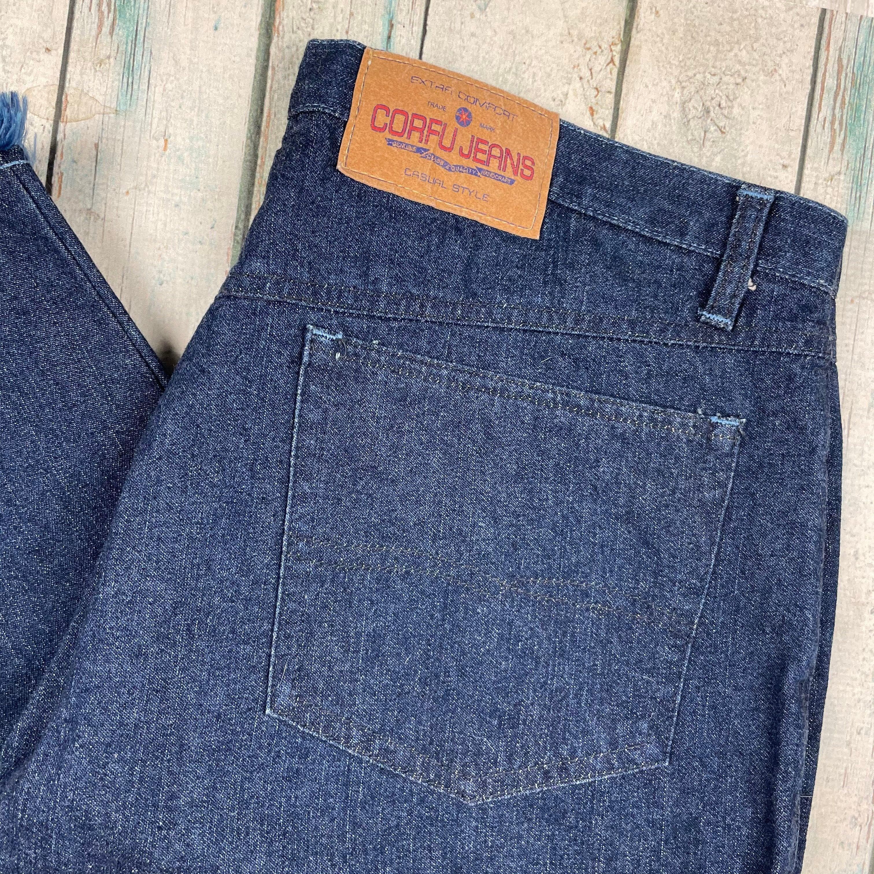 Vintage Corfu Blue 'Crop' 90's Mom Jeans - Size 18 — photo 4 of 6