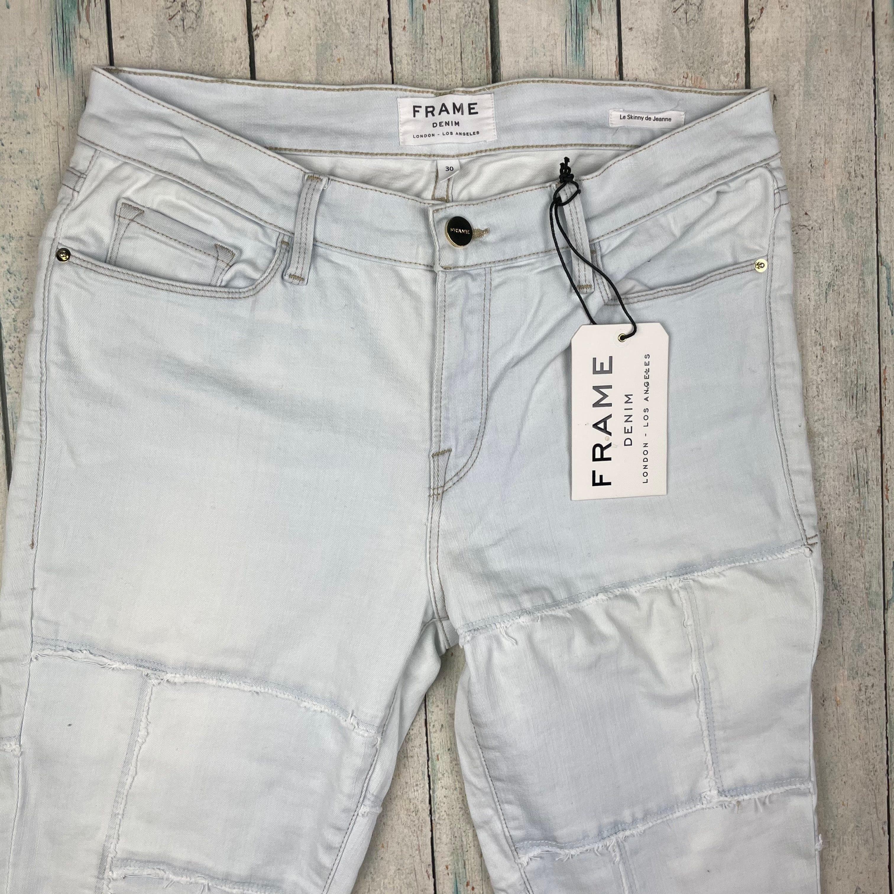 NWT- Frame Denim 'Le Skinny de Jeanne' Patched Jeans -Size 30 — photo 4 of 8
