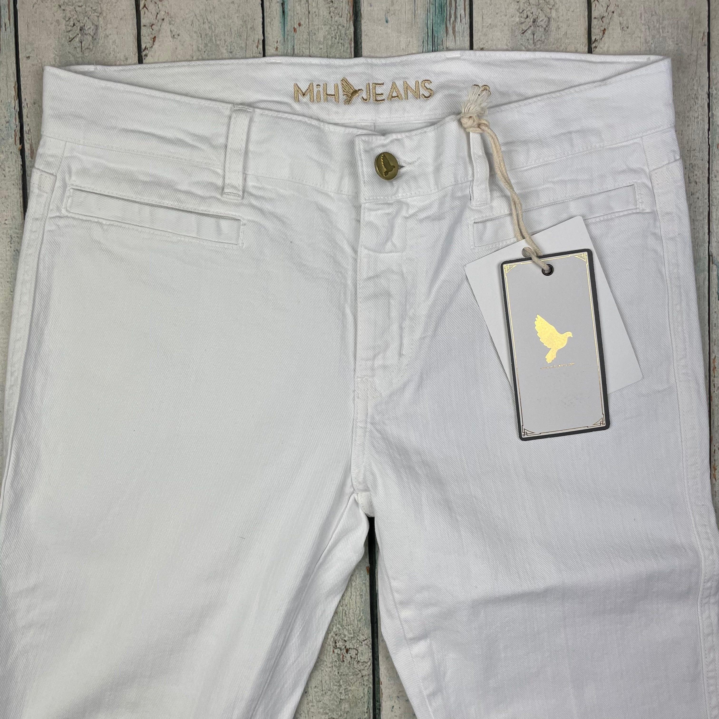 NWT- MIH 'Oslo' White Mid Rise Slim Leg Jeans- Size 28 — photo 4 of 11