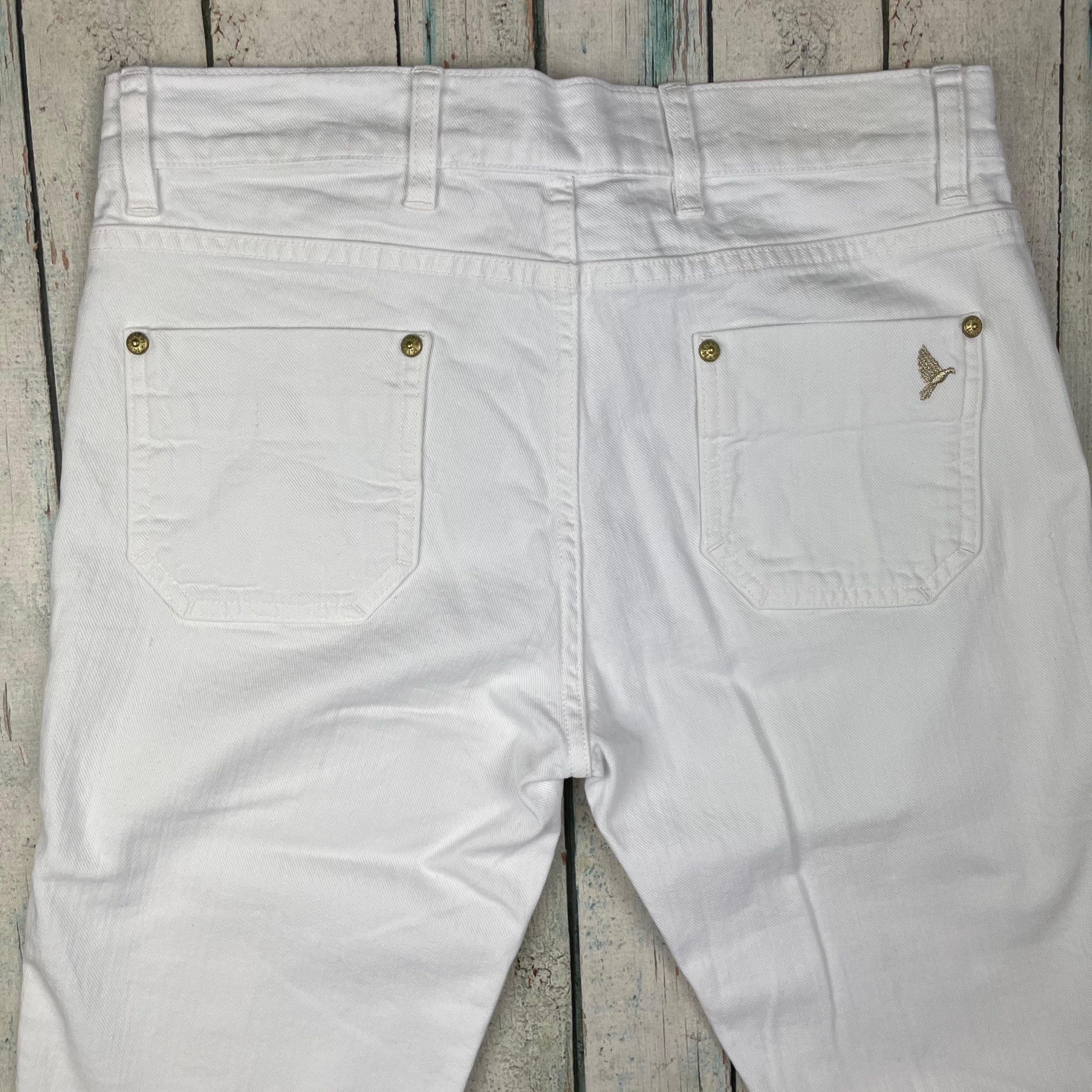 NWT- MIH 'Oslo' White Mid Rise Slim Leg Jeans- Size 28 — photo 5 of 11