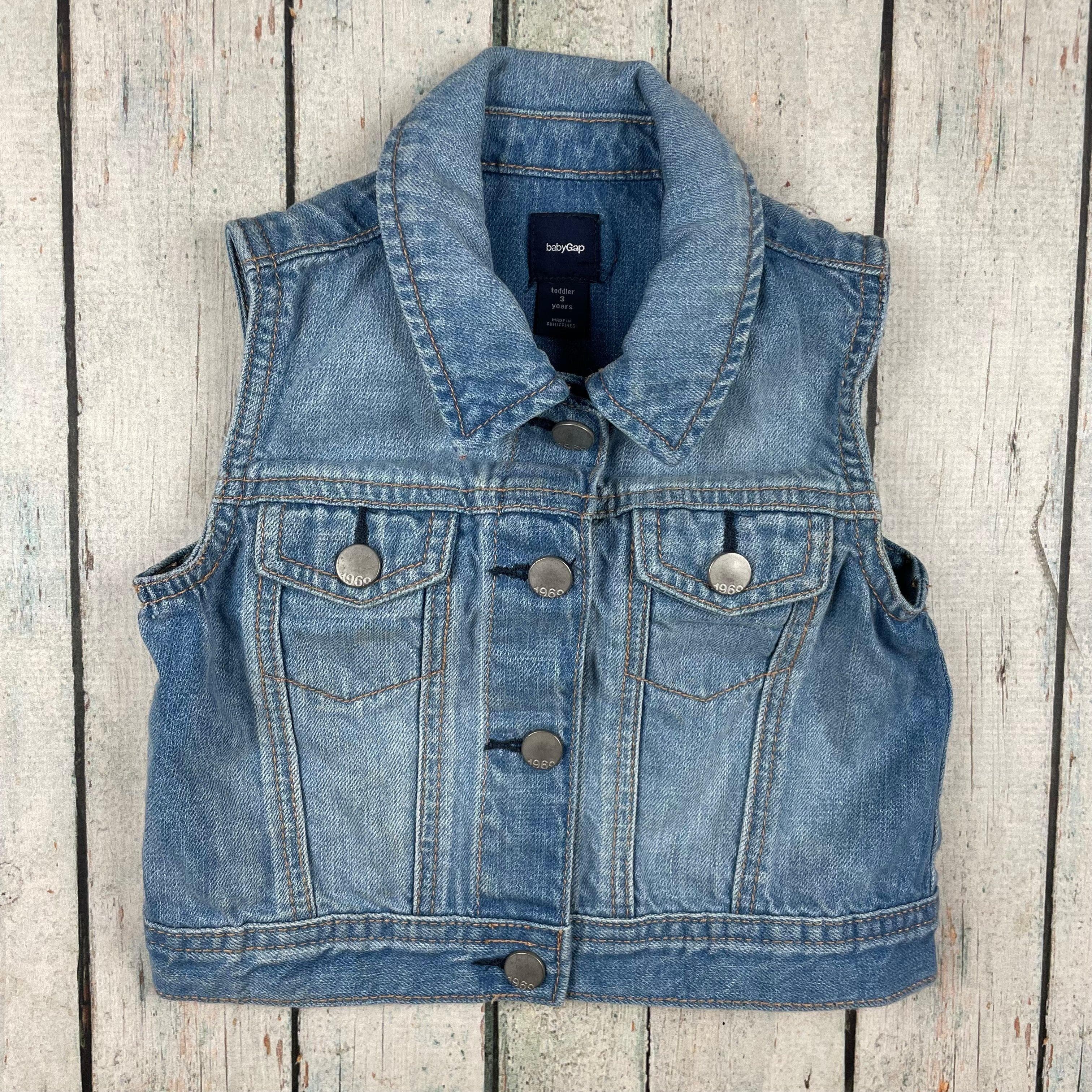 Baby Gap Classic Denim Sleeveless Jacket - Size 3Y — photo 5 of 6