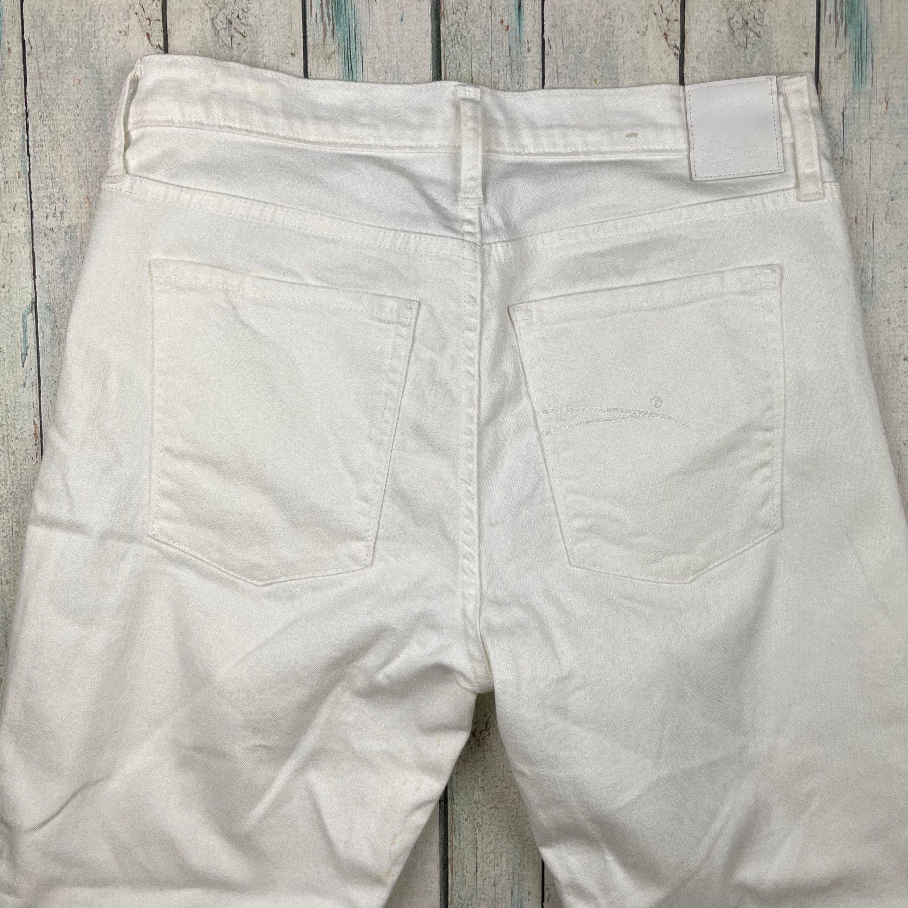 NOBODY 'Midi 7/8' White Relaxed Skinny Jeans- Size 30 — photo 5 of 7