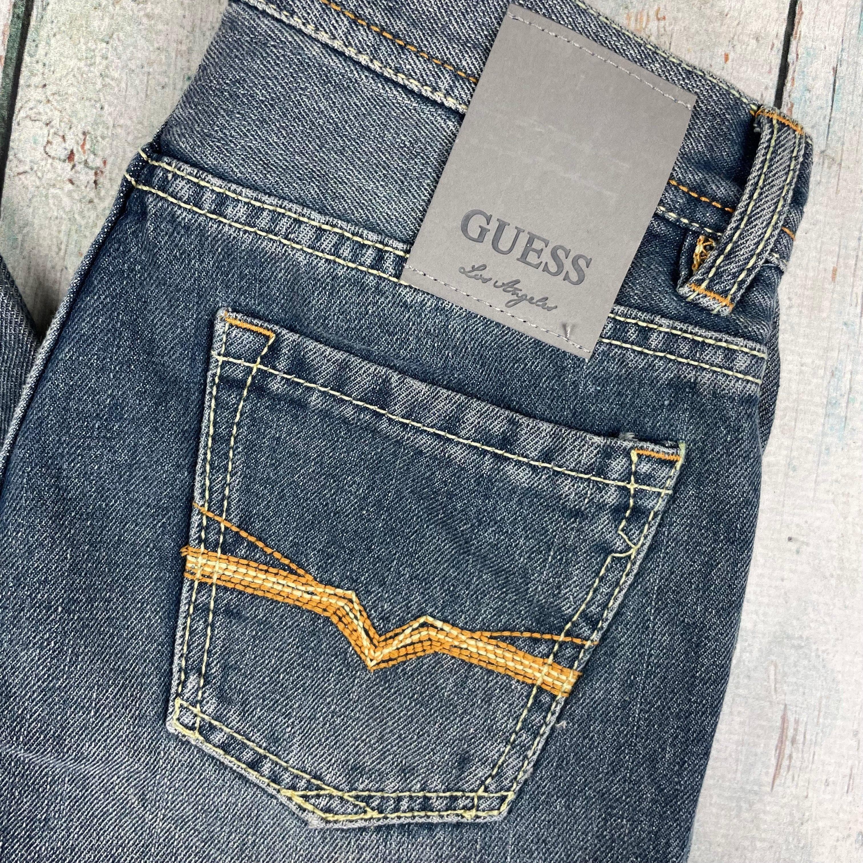 NWT - Guess Straight Narrow Leg Distressed jeans - Size 8Y — photo 3 of 9