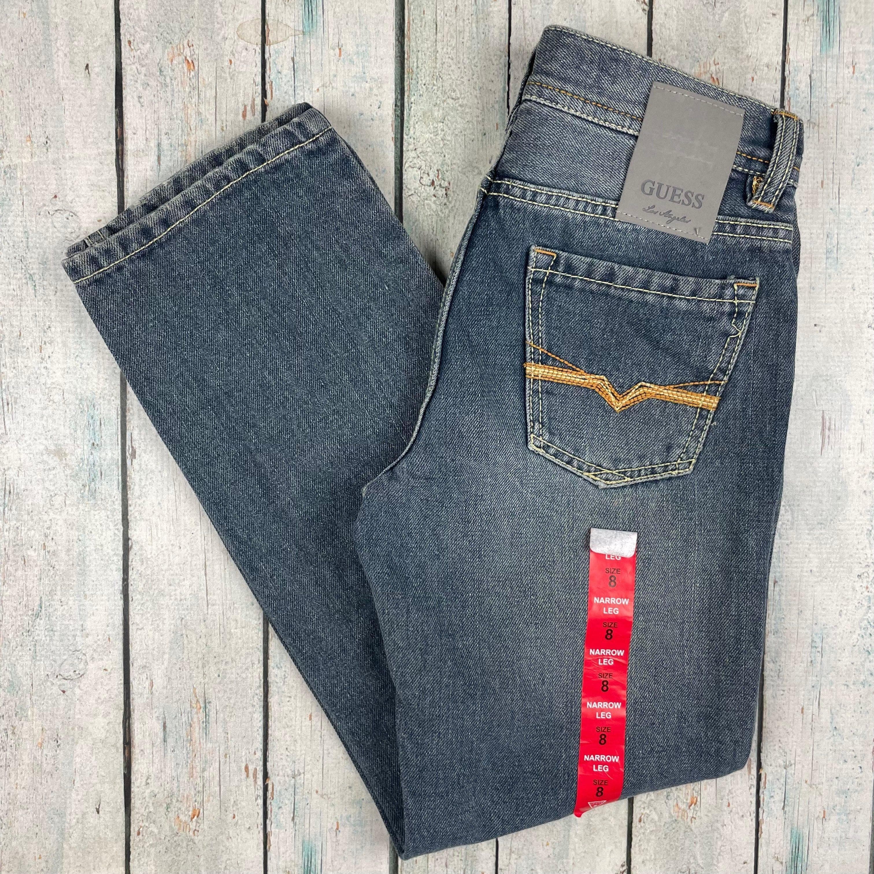 NWT - Guess Straight Narrow Leg Distressed jeans - Size 8Y — photo 9 of 9