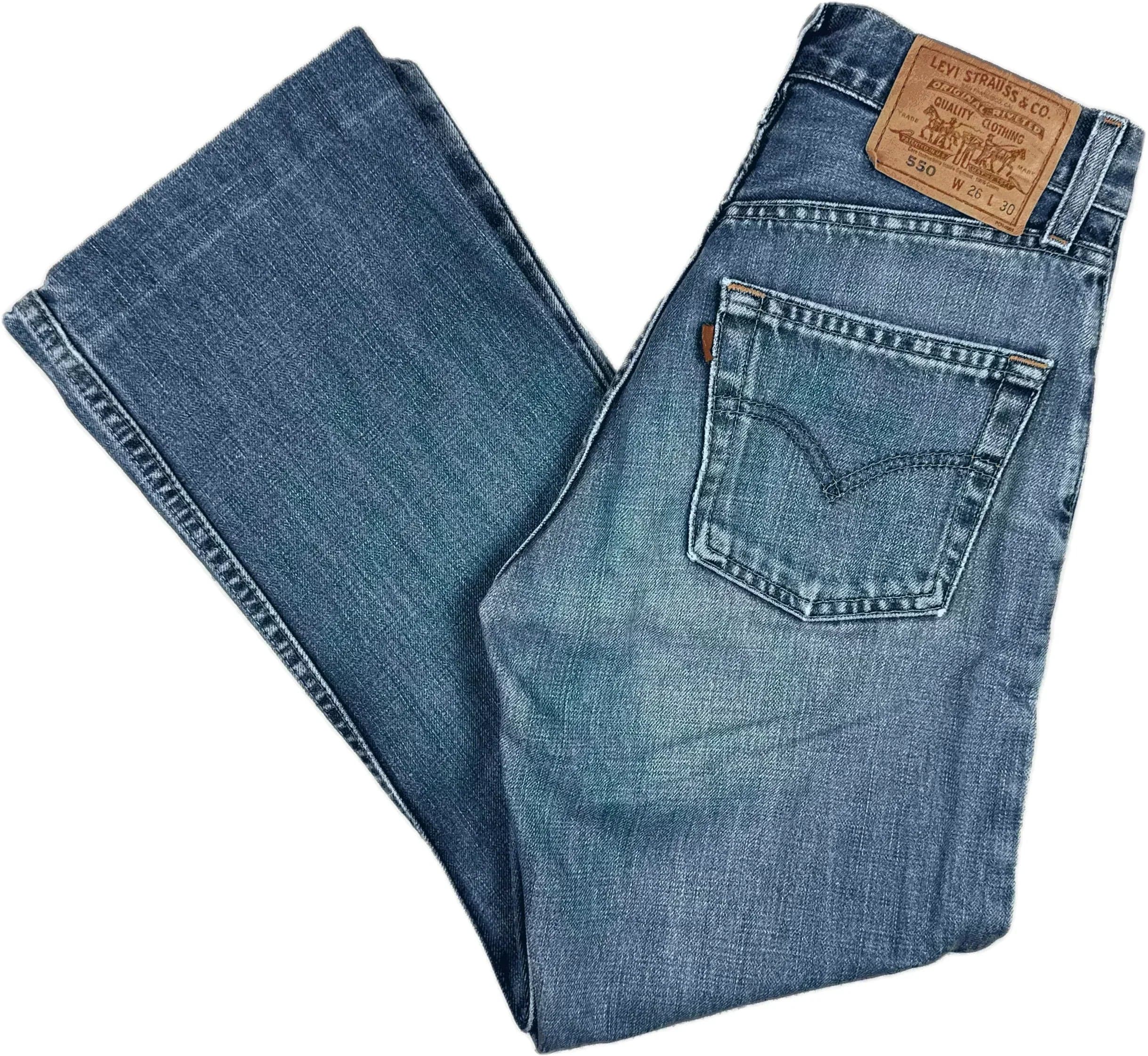 Vintage 90's Aussie Made Levi 550 Bootcut Jeans -Suit Size 6/7S — photo 1 of 8