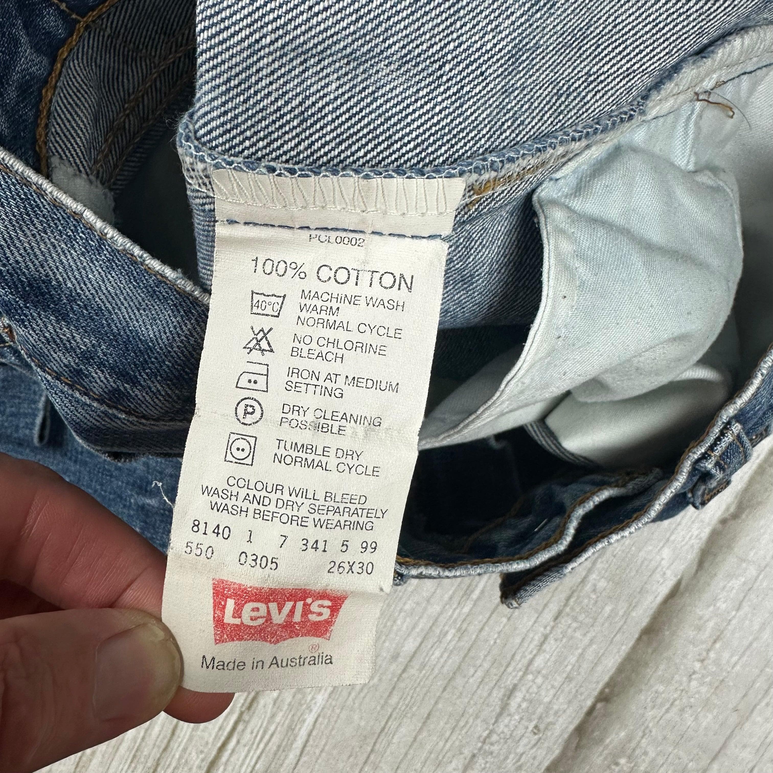 Vintage 90's Aussie Made Levi 550 Bootcut Jeans -Suit Size 6/7S — photo 6 of 8