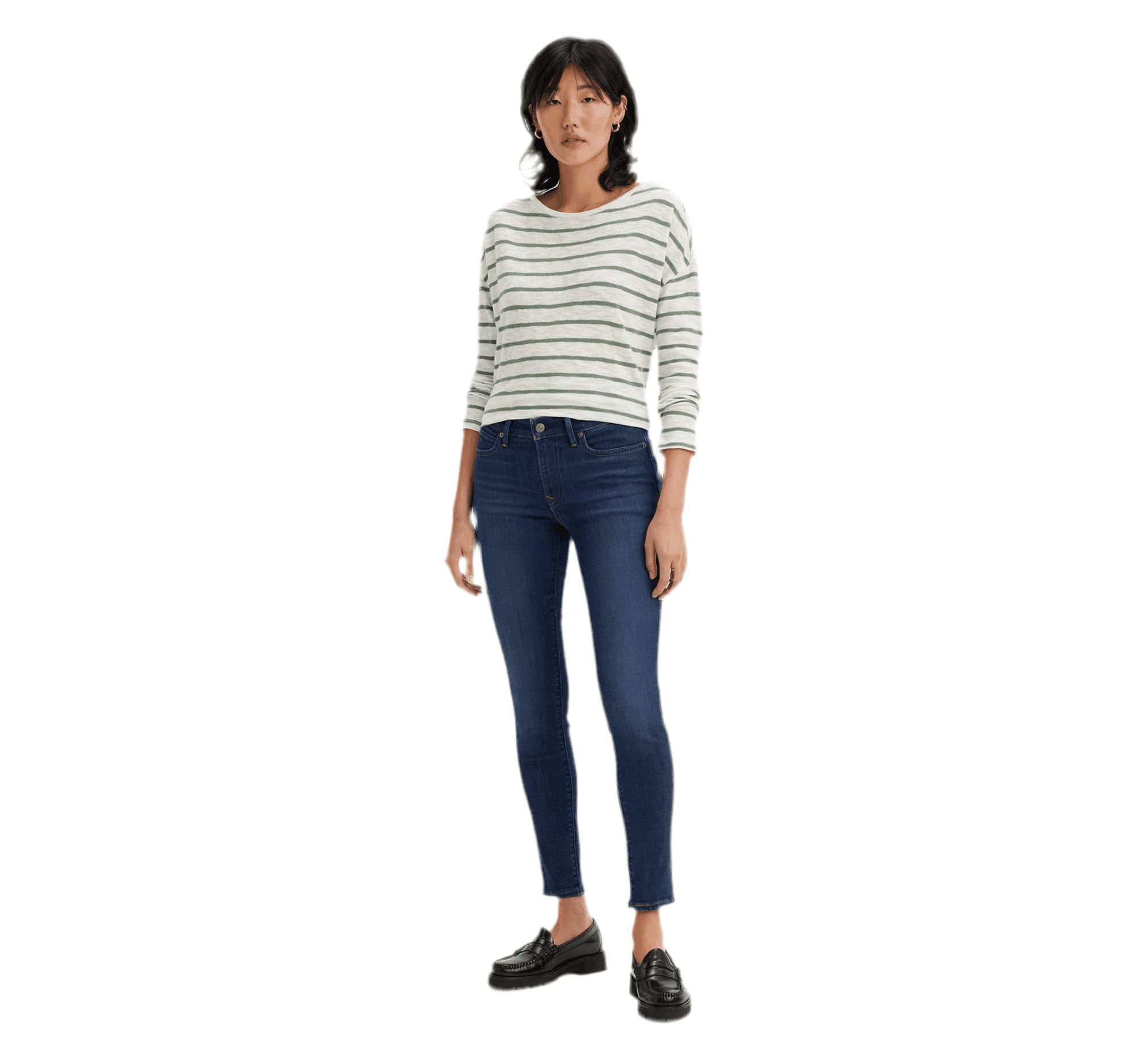 Levis 711 Blue Mid Rise Skinny Jeans -Size 30 — photo 1 of 8