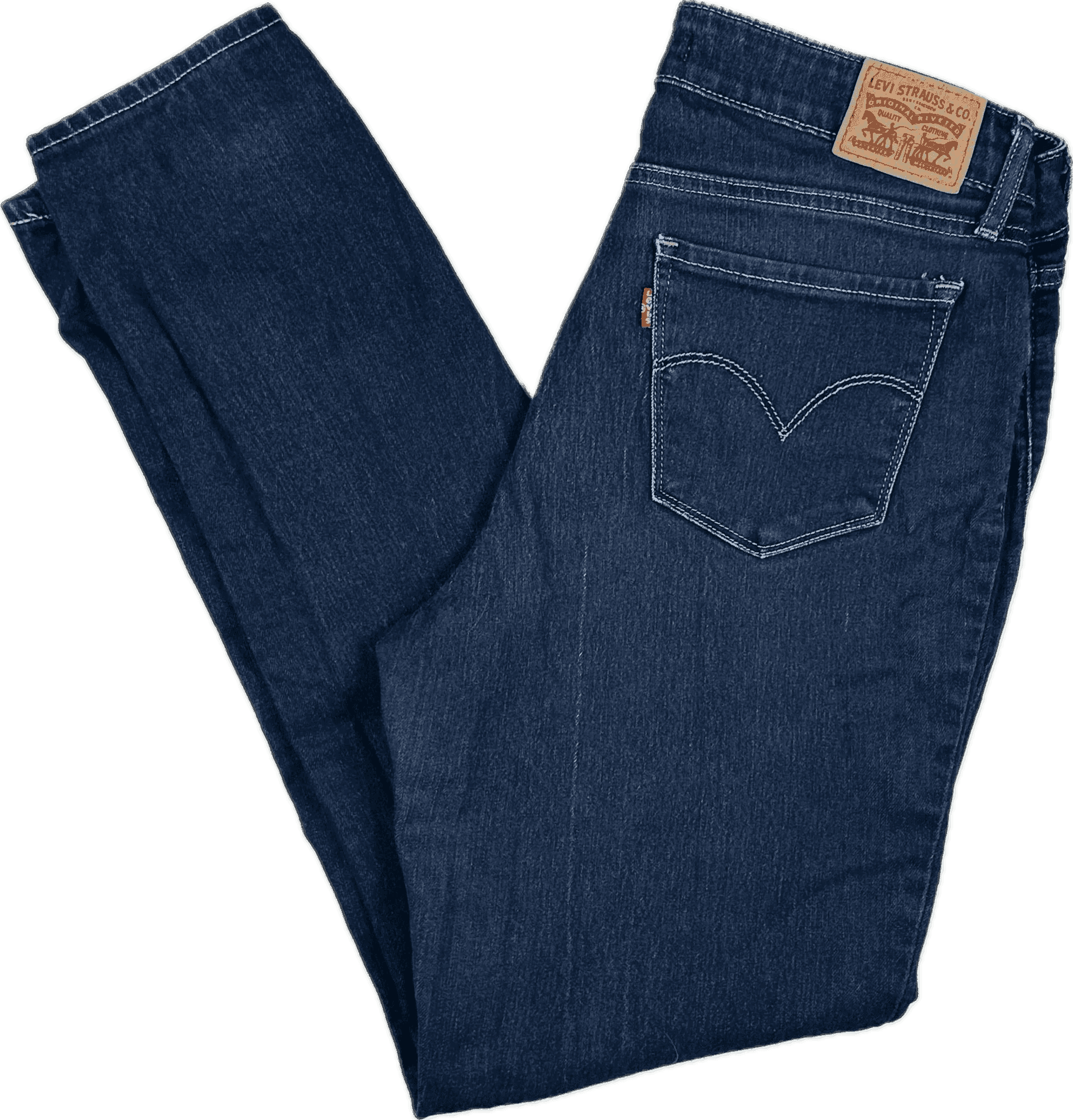 Levis 711 Blue Mid Rise Skinny Jeans -Size 30 — photo 2 of 8