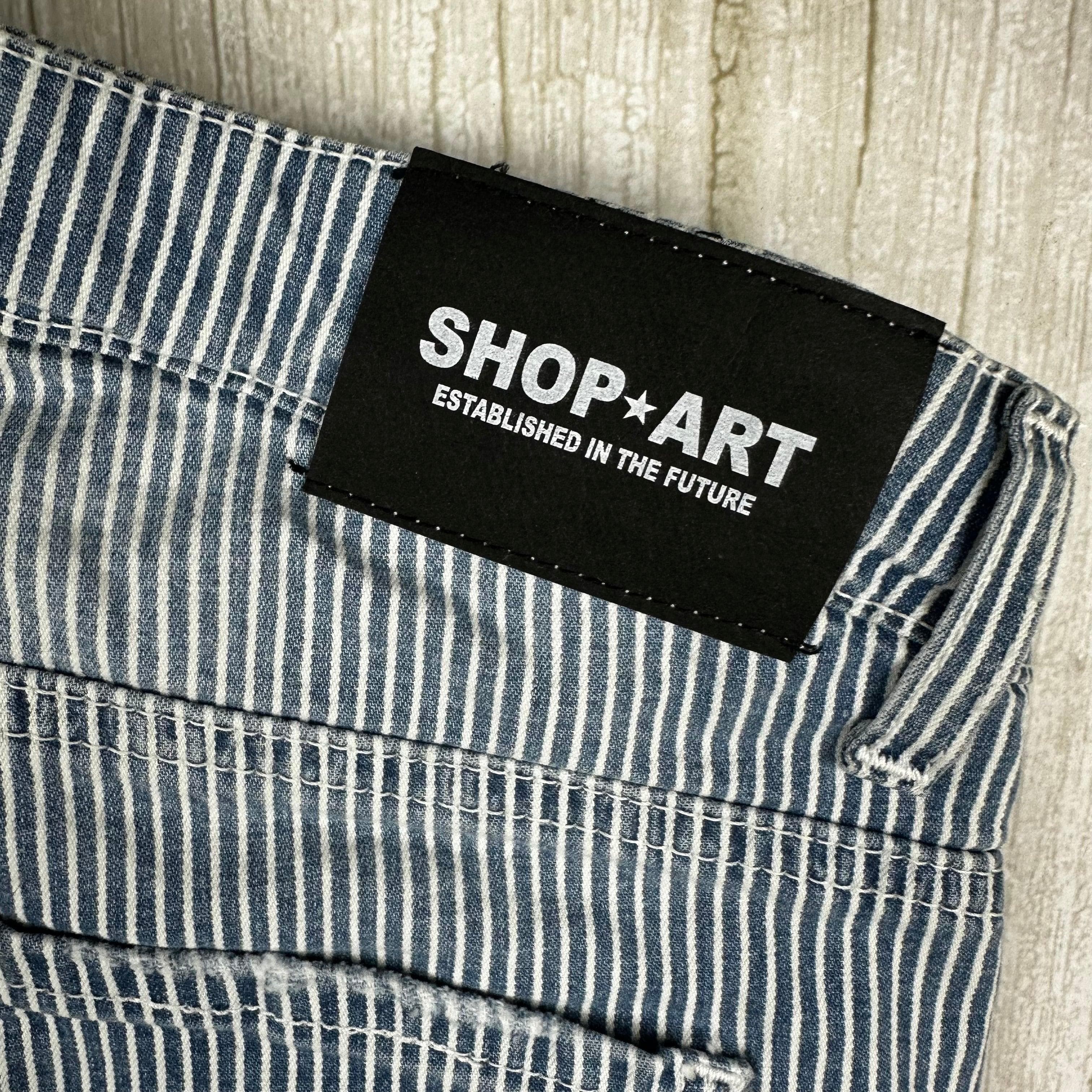 NWT- ShopArt Italy Girls Engineer Stripe Slim Fit Jeans - Size 8 — photo 6 of 7
