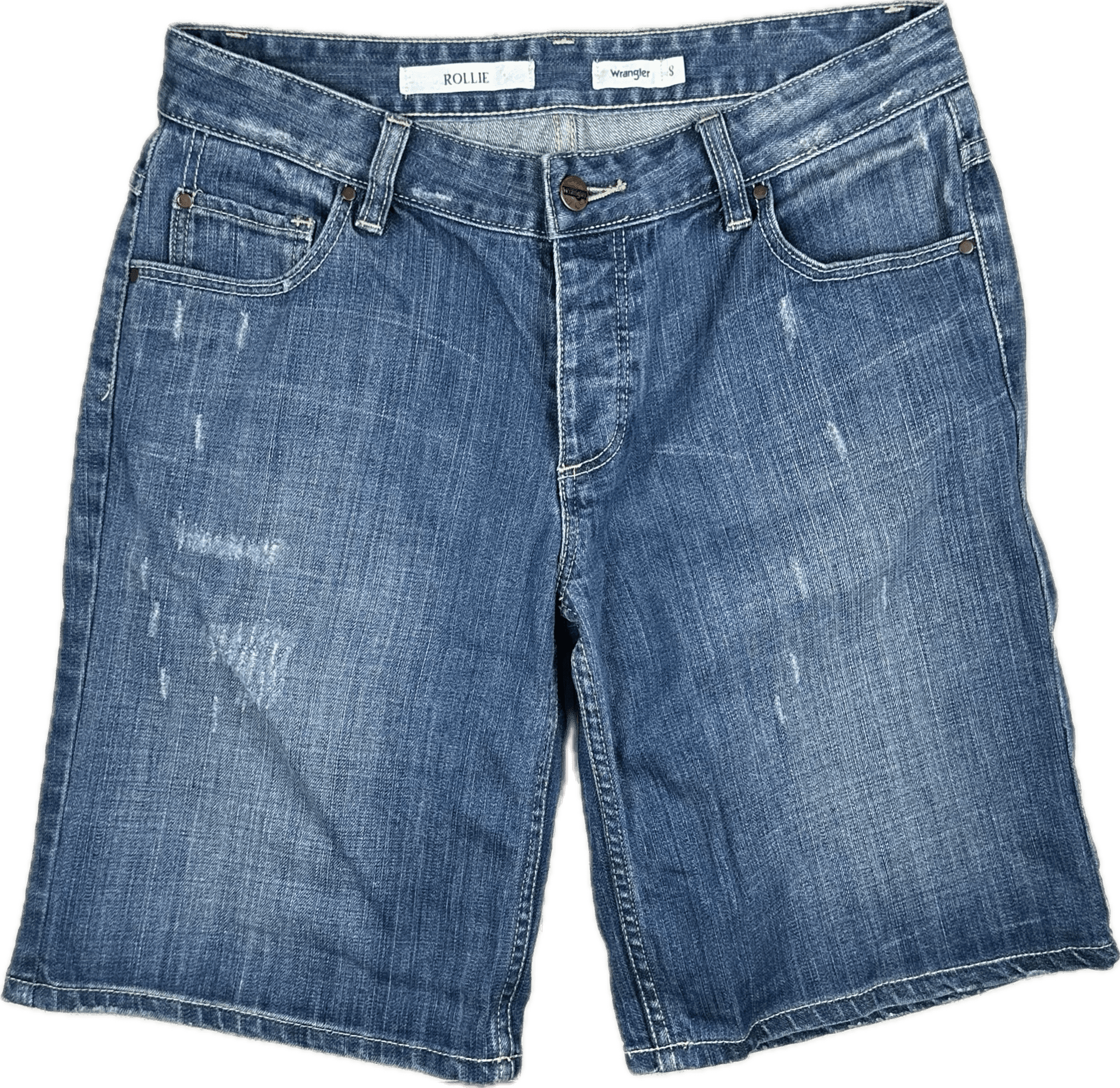 Wrangler 'Rollie' Ladies Denim Shorts Jorts - Size 8 — photo 1 of 5