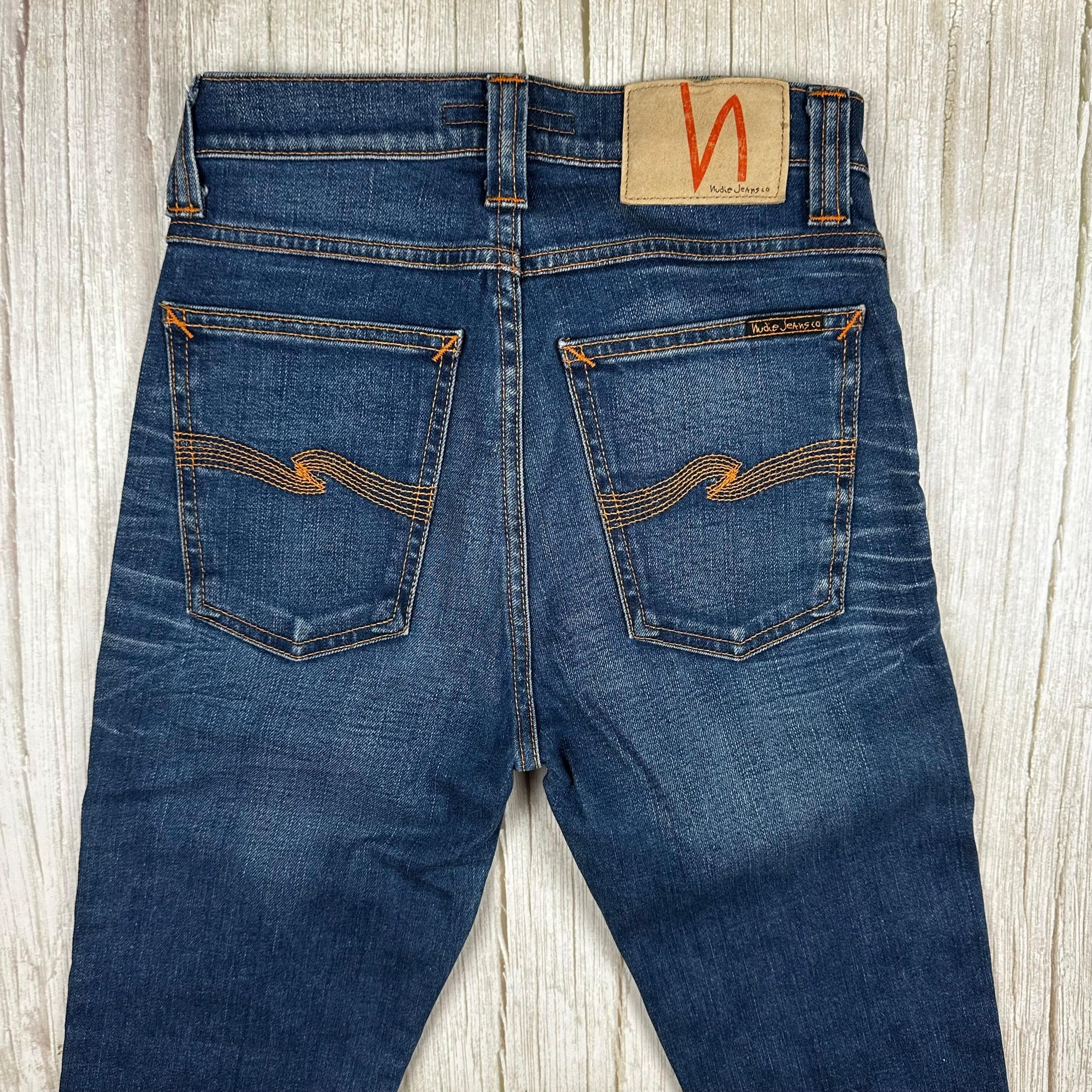 Nudie 'High Kai' Dark Used Denim Jeans- Size 27S — photo 5 of 8