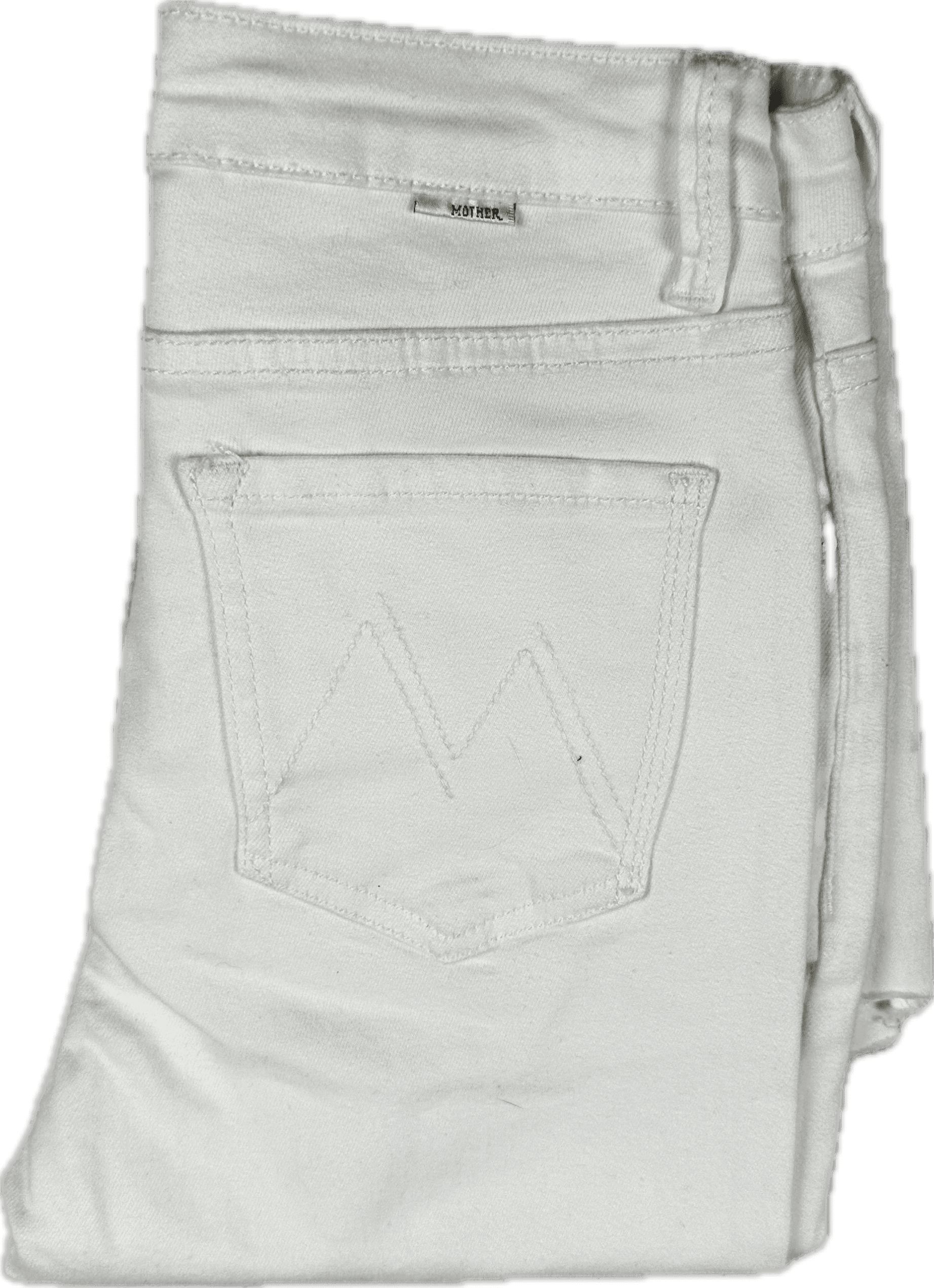 NEW- Mother 'Looker Ankle Fray' Girl Crush White Jeans - Size 26 — photo 3 of 6
