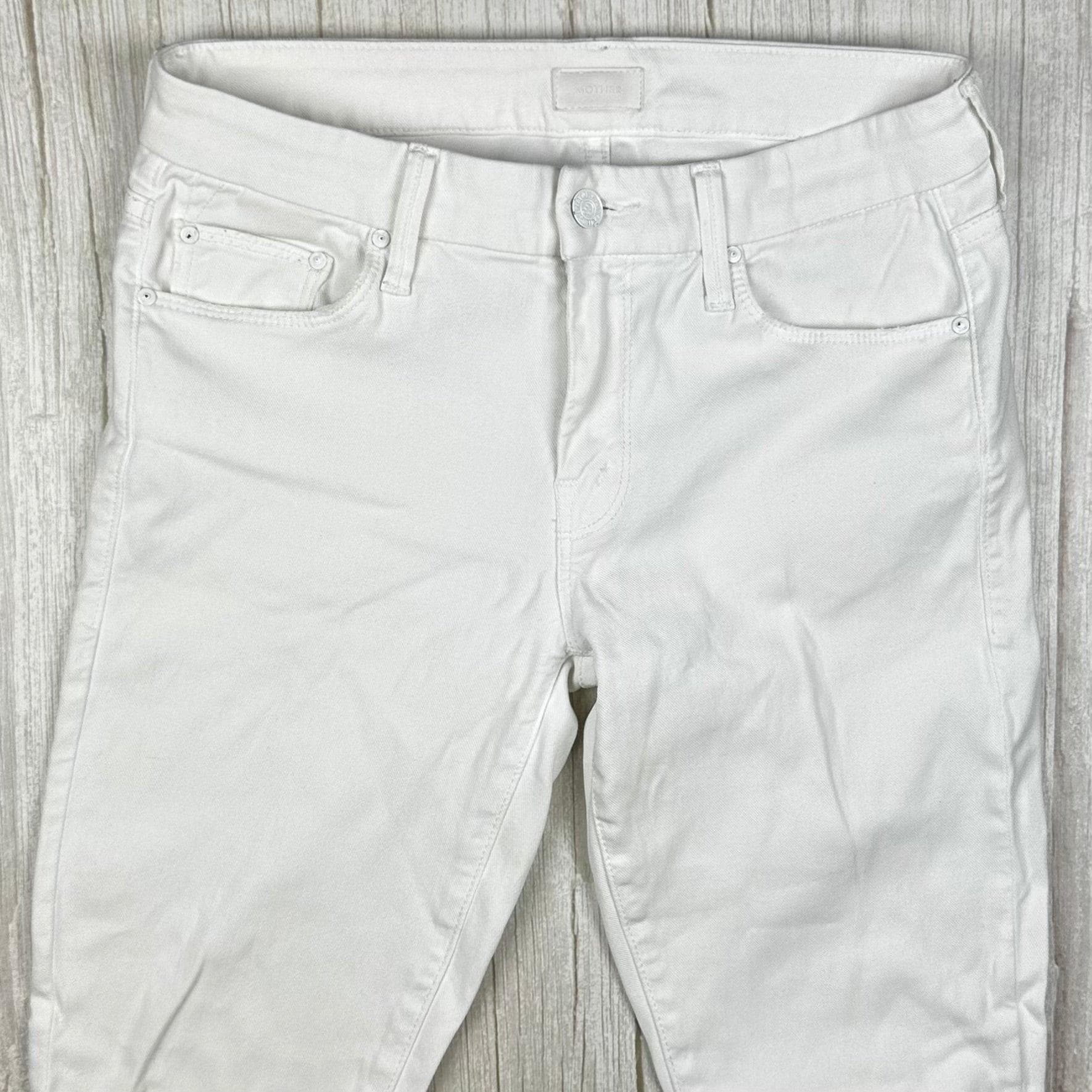 Mother 'The Looker' Glass Slipper Off White Jeans - Size 26 — photo 4 of 9