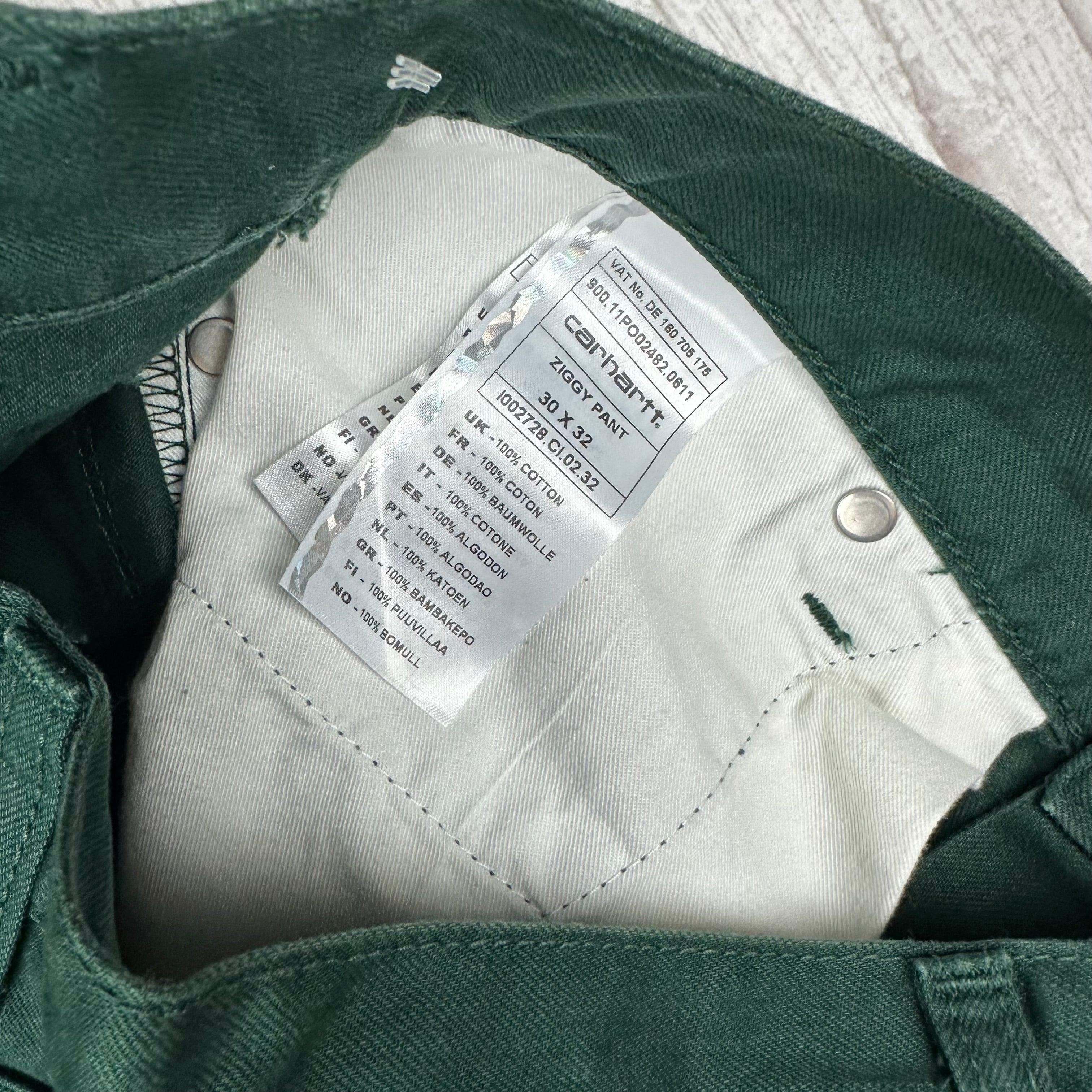 Carhartt Mens Green 'Ziggy' Jeans - Size 30/32 — photo 5 of 6