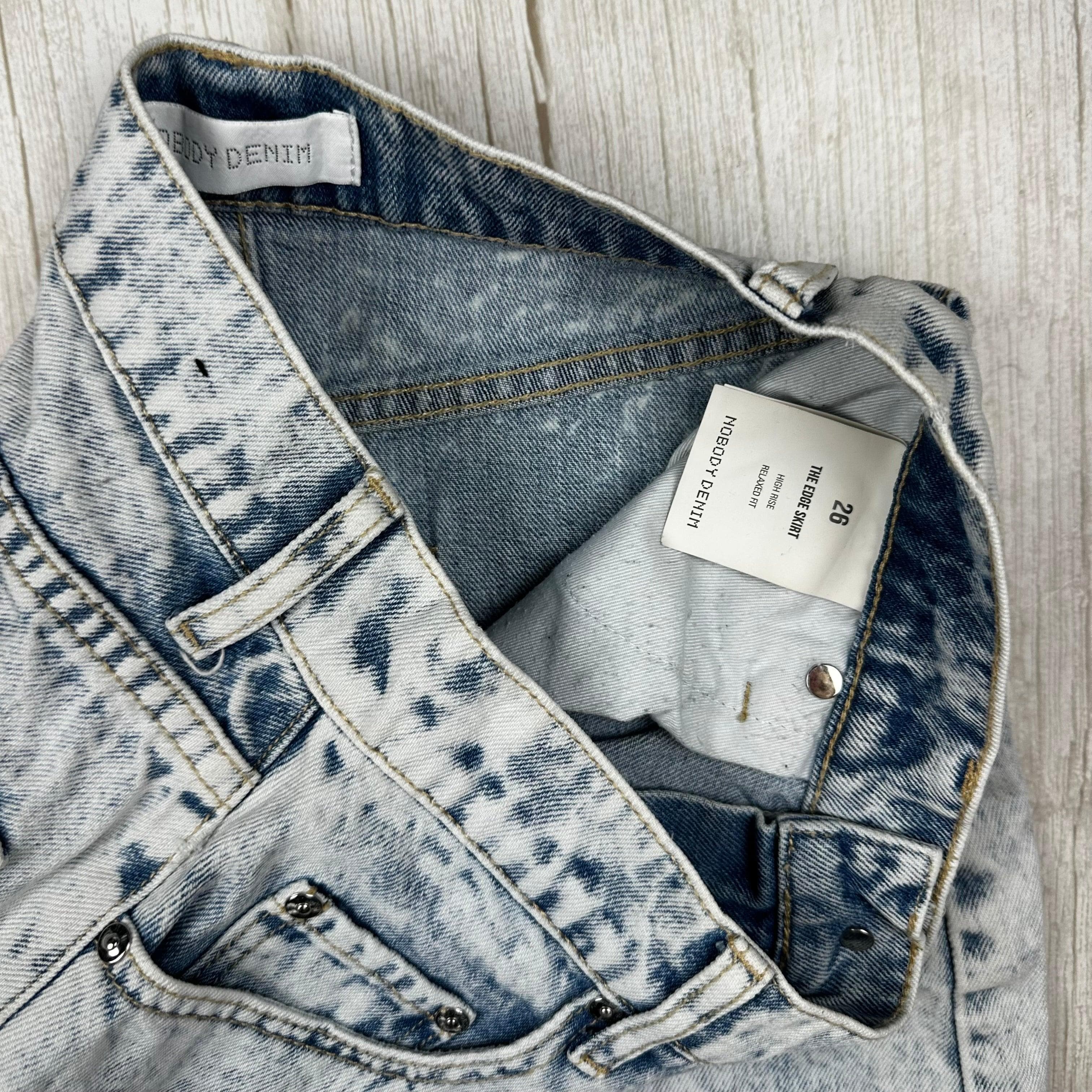Nobody Raw Hem 'The Edge' Denim Skirt - Size 26 — photo 4 of 4