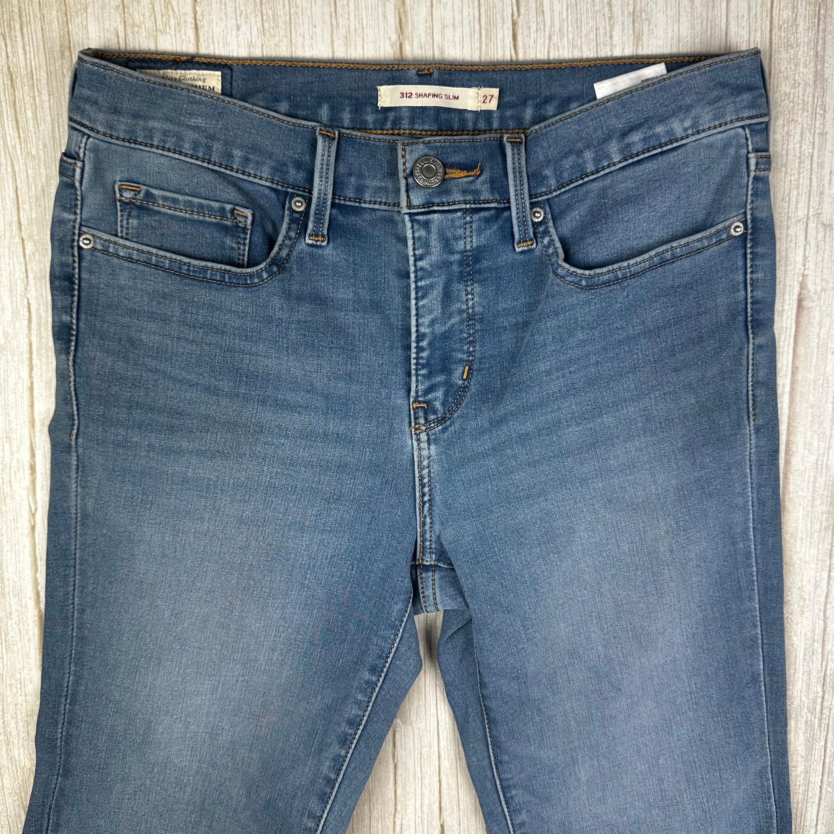 Levis 312 Shaping Slim Mid Rise Denim Jeans - Size 27 — photo 4 of 8