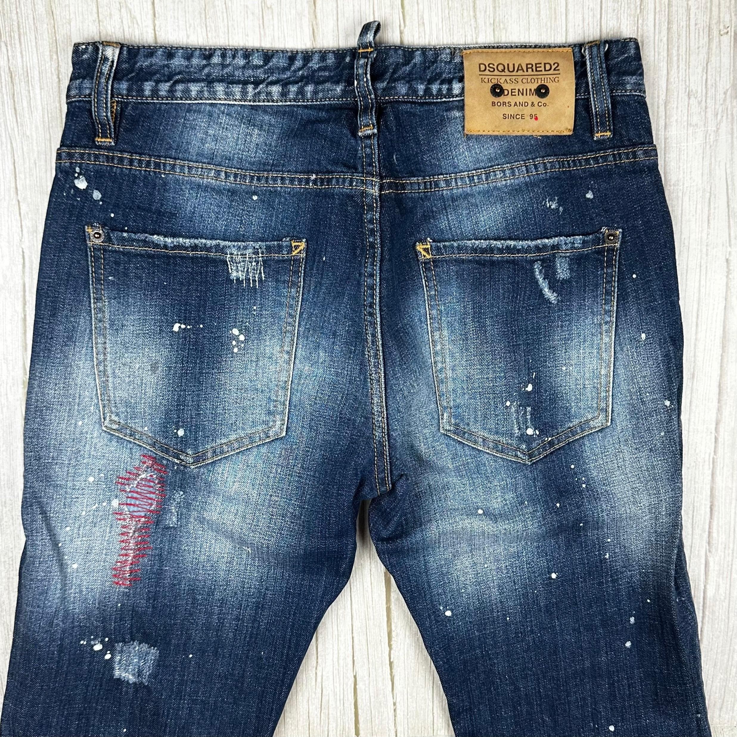 Dsquared2 Ladies Paint Patched Distressed Jeans- Suit Size 11/12 — photo 4 of 10