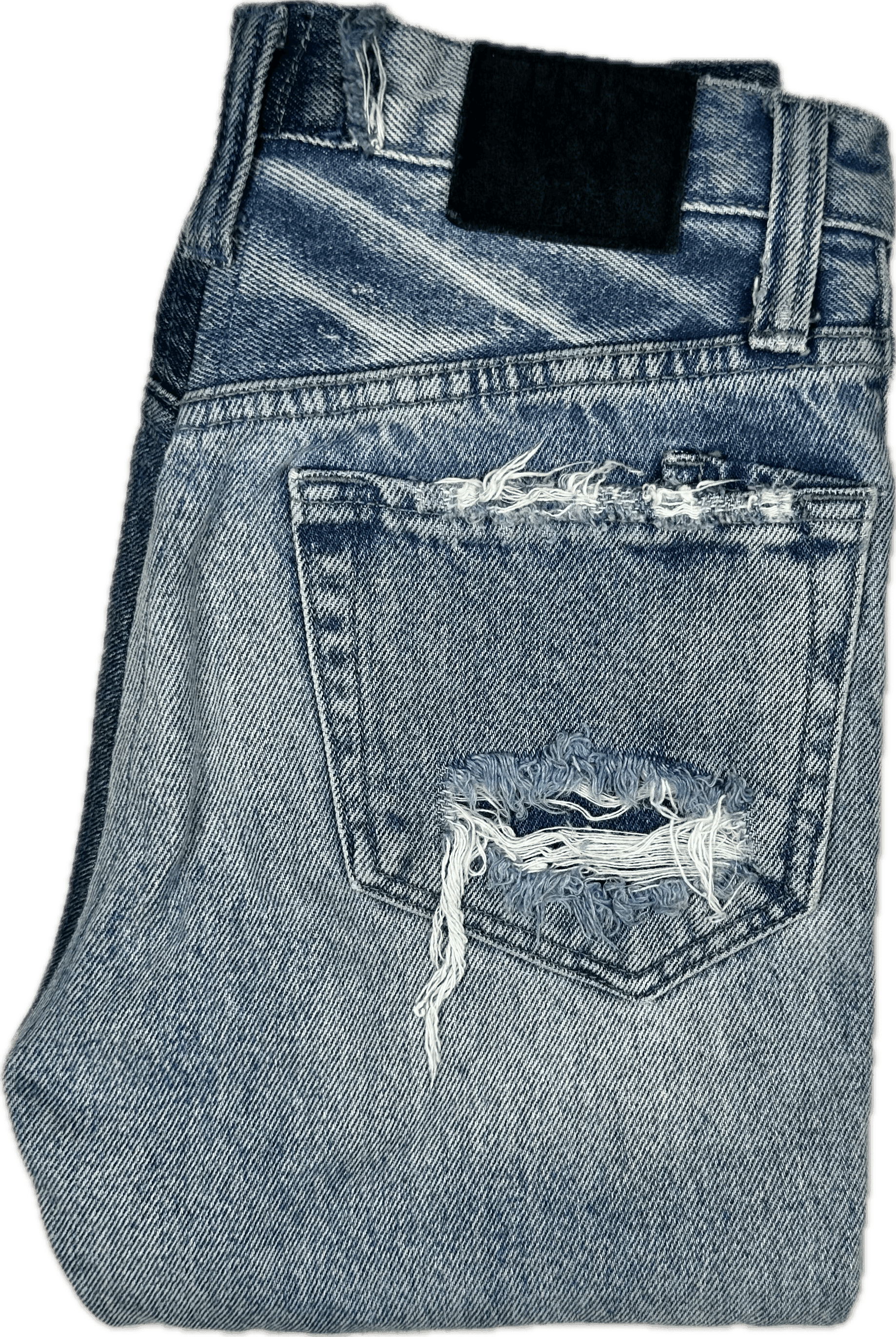 PRPS Panelled 'AMX' High Waist Boyfriend Jeans - Size 26 — photo 3 of 9