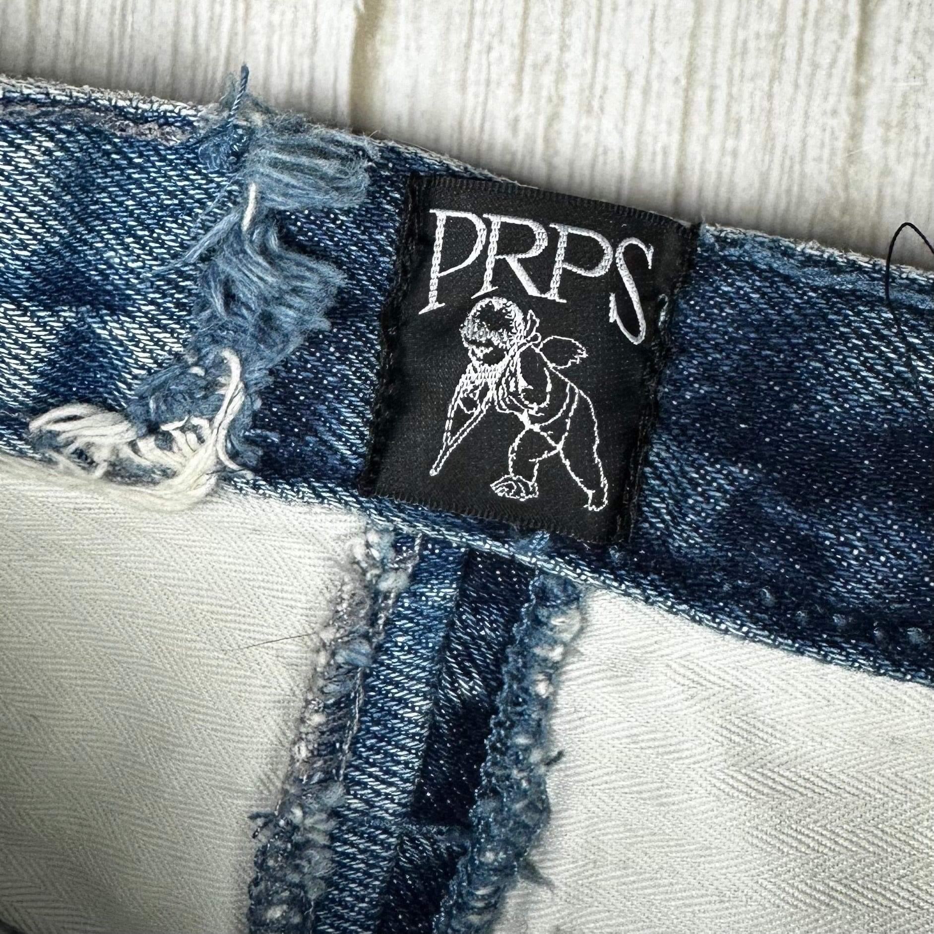 PRPS Panelled 'AMX' High Waist Boyfriend Jeans - Size 26 — photo 8 of 9