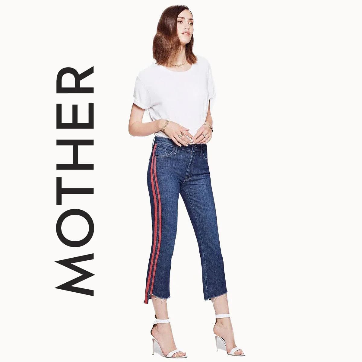 NWT- Mother 'The Insider Crop Fray' Speed Racer Jeans - Size 23 — photo 1 of 8