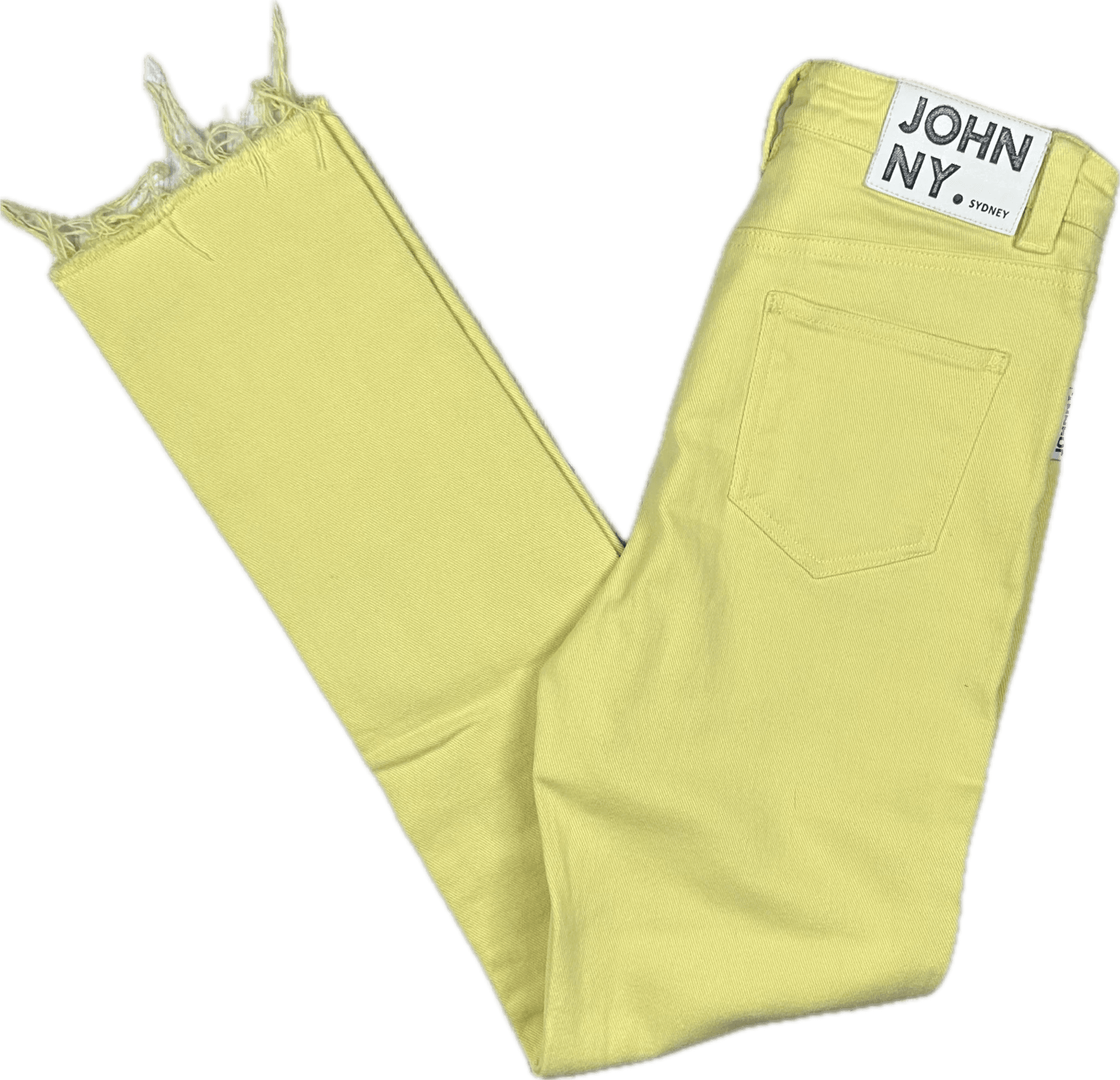 Johnny Jeans Yellow Slim Straight Jeans - Size 27 — photo 3 of 9