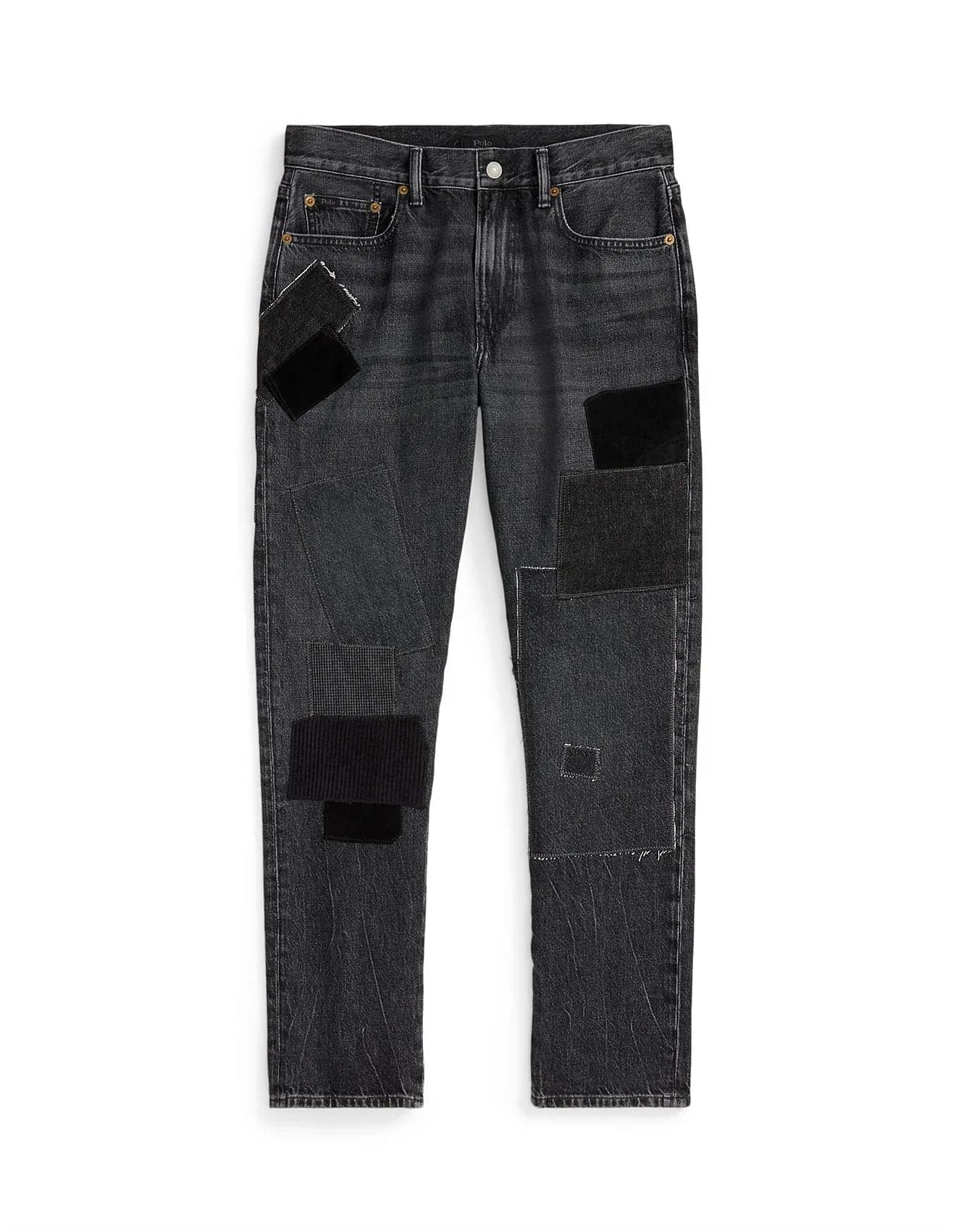 NWT-Ralph Lauren 'Avery Boyfriend' Black Patch Denim Jeans - Size 32 — photo 2 of 5