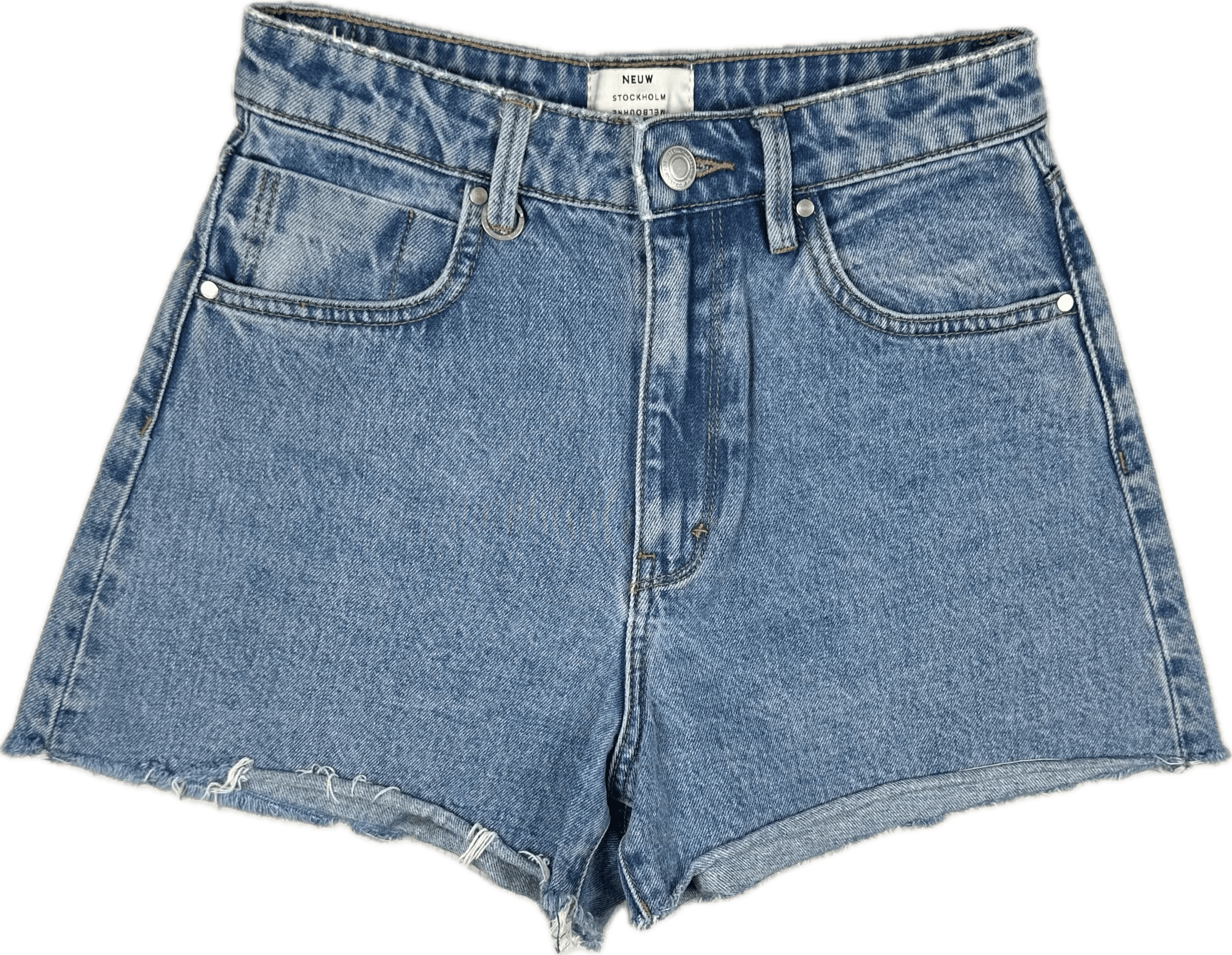 NEUW Ladies High Rise Denim Shorts - Size 25" or 7AU — photo 1 of 4