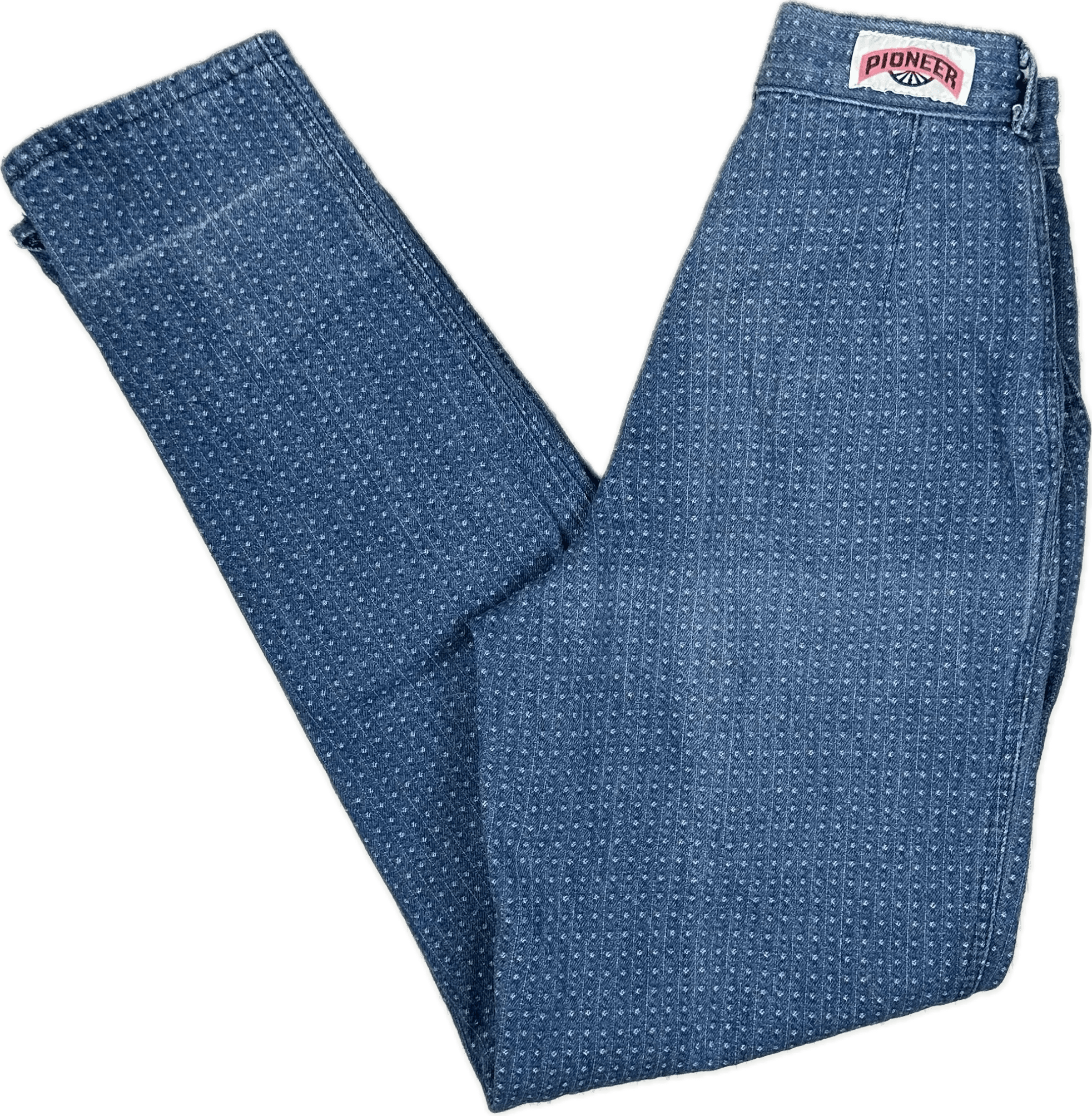 Vintage 80's Pioneer Pleat Front Tapered Jeans- Suit Size 4 — photo 1 of 8
