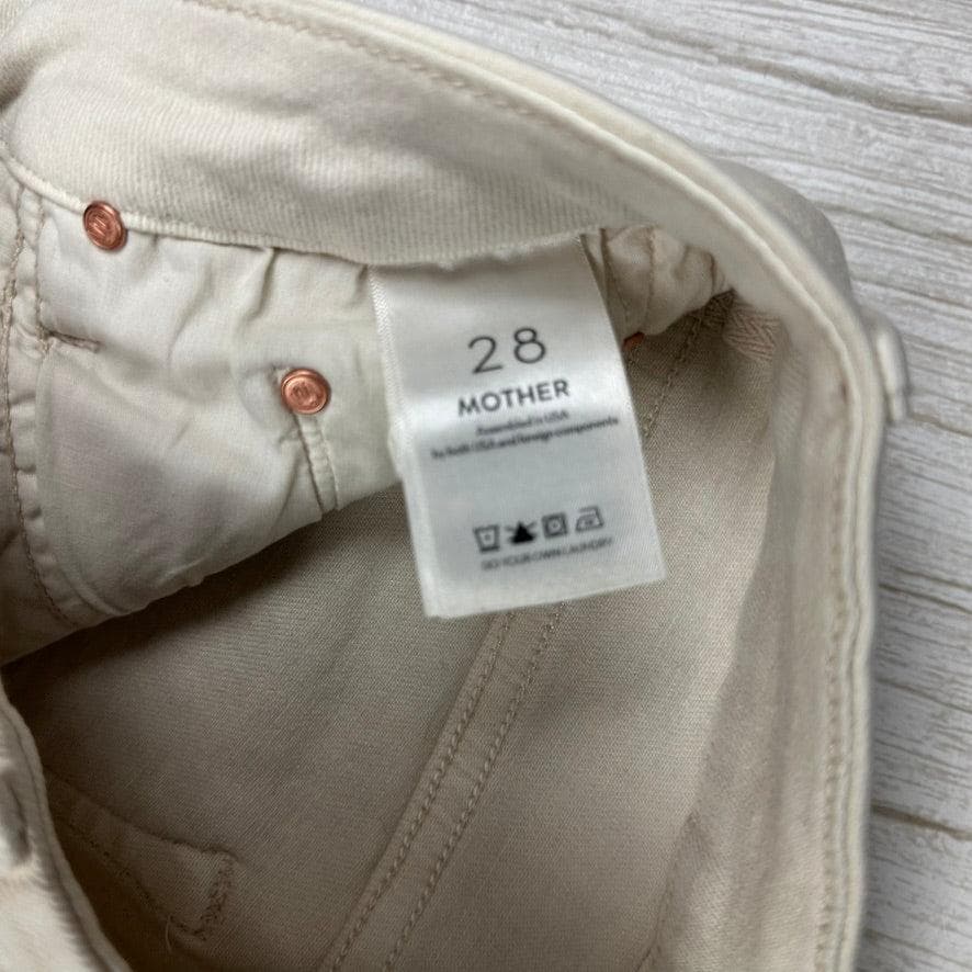 Mother 'High Waisted Looker' Second Chance Ivory Jeans - Size 28 — photo 7 of 8