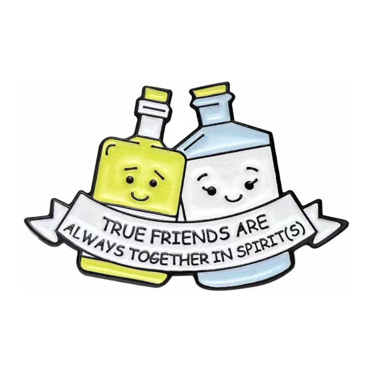 True Friends are always together in Spirit(s)- Enamel Pin