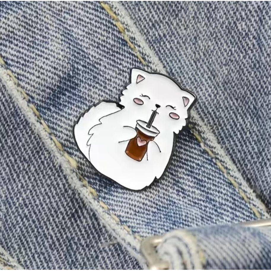 Bubble Tea Cat - Enamel Pin — photo 3 of 3