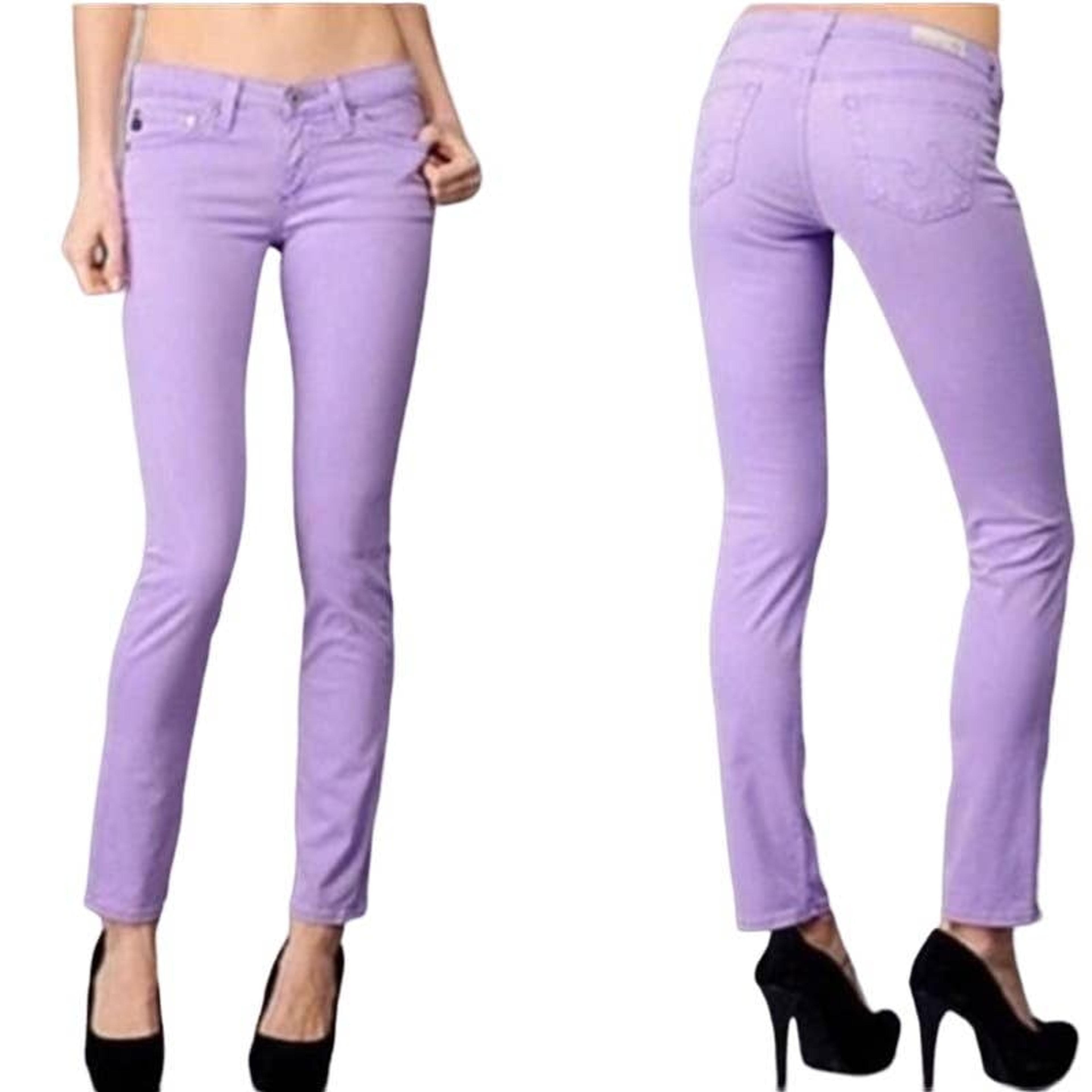 AG Adriano Goldschmied 'The Stilt' Lavender Cigarette Leg Jeans- Size 25R — photo 1 of 7