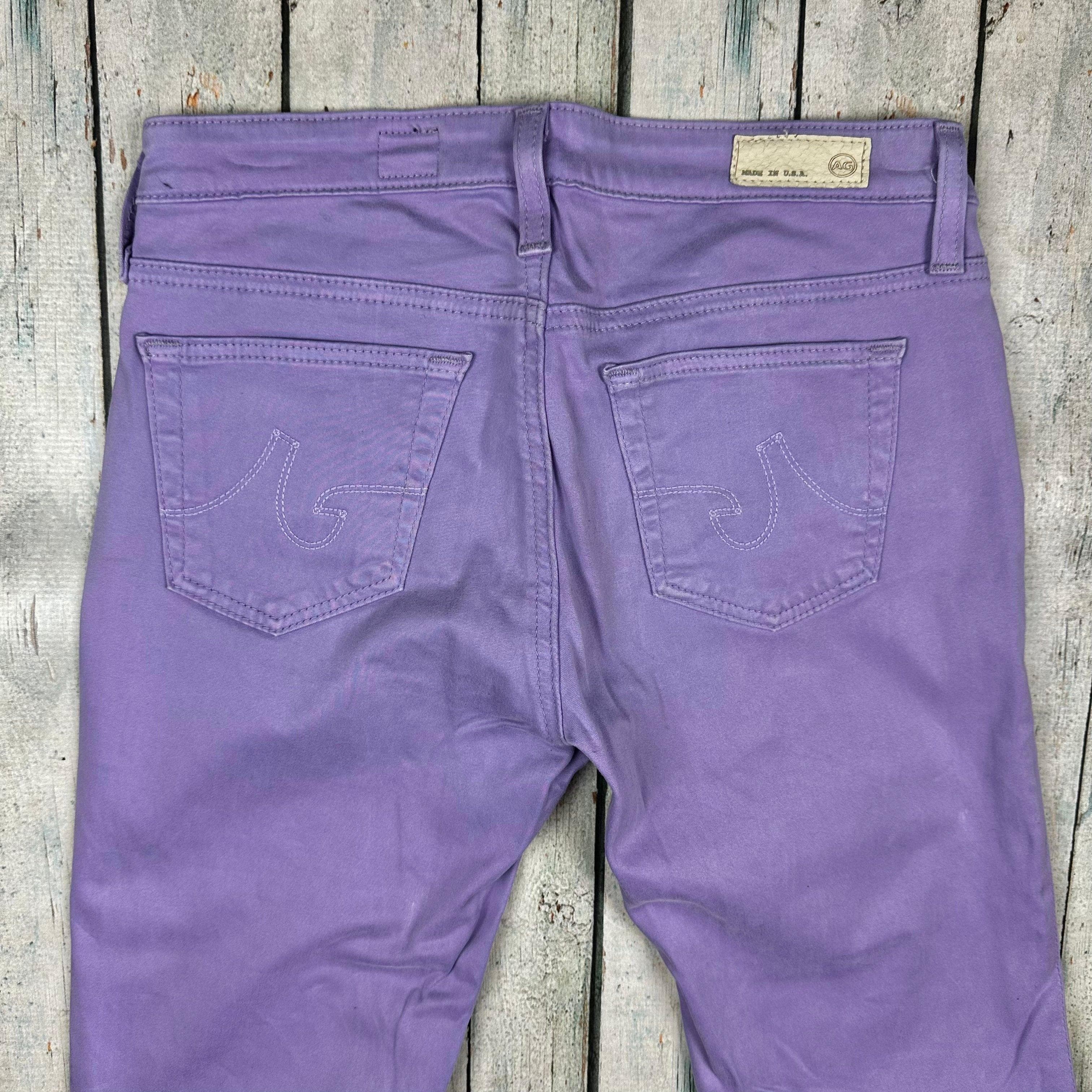 AG Adriano Goldschmied 'The Stilt' Lavender Cigarette Leg Jeans- Size 25R — photo 5 of 7