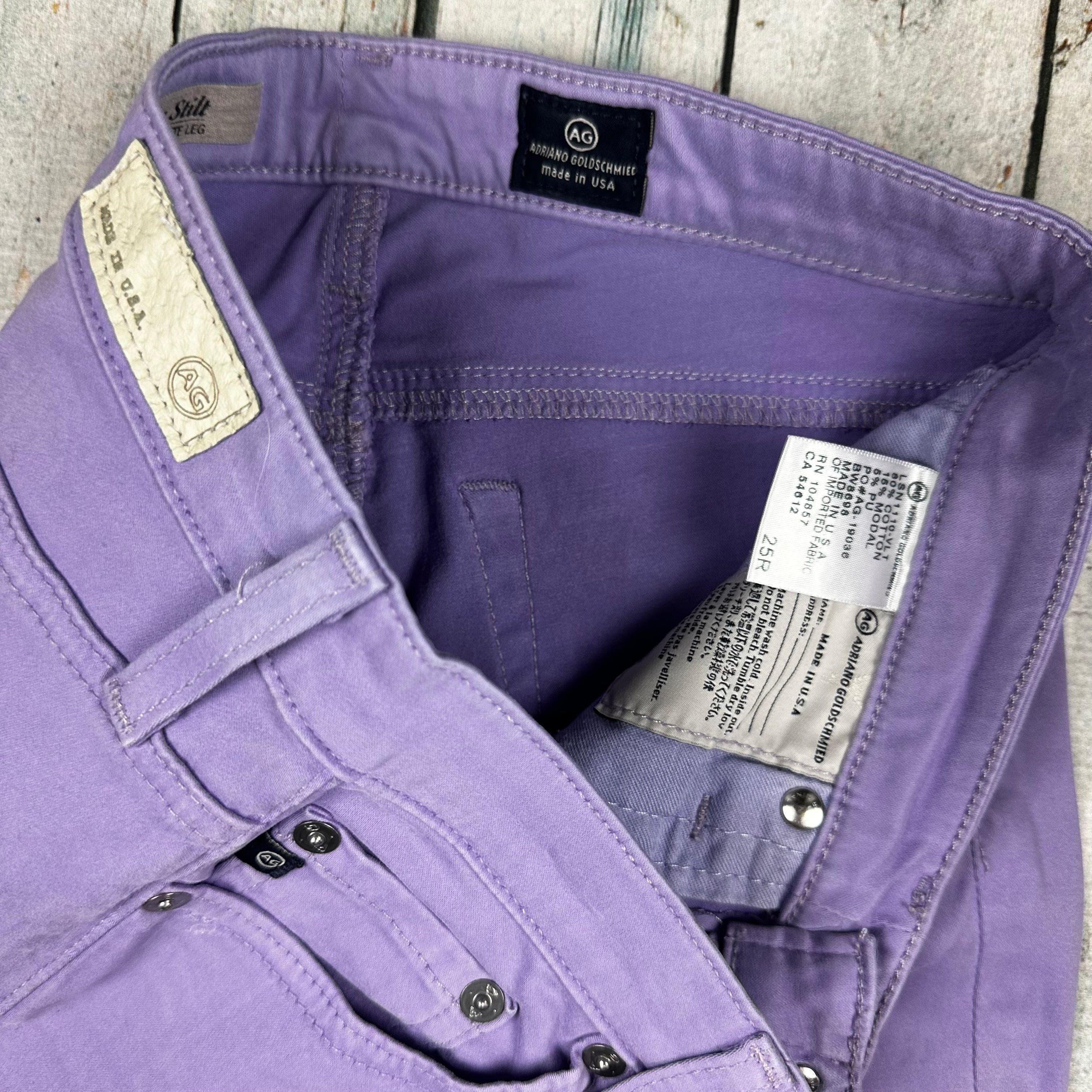 AG Adriano Goldschmied 'The Stilt' Lavender Cigarette Leg Jeans- Size 25R — photo 6 of 7